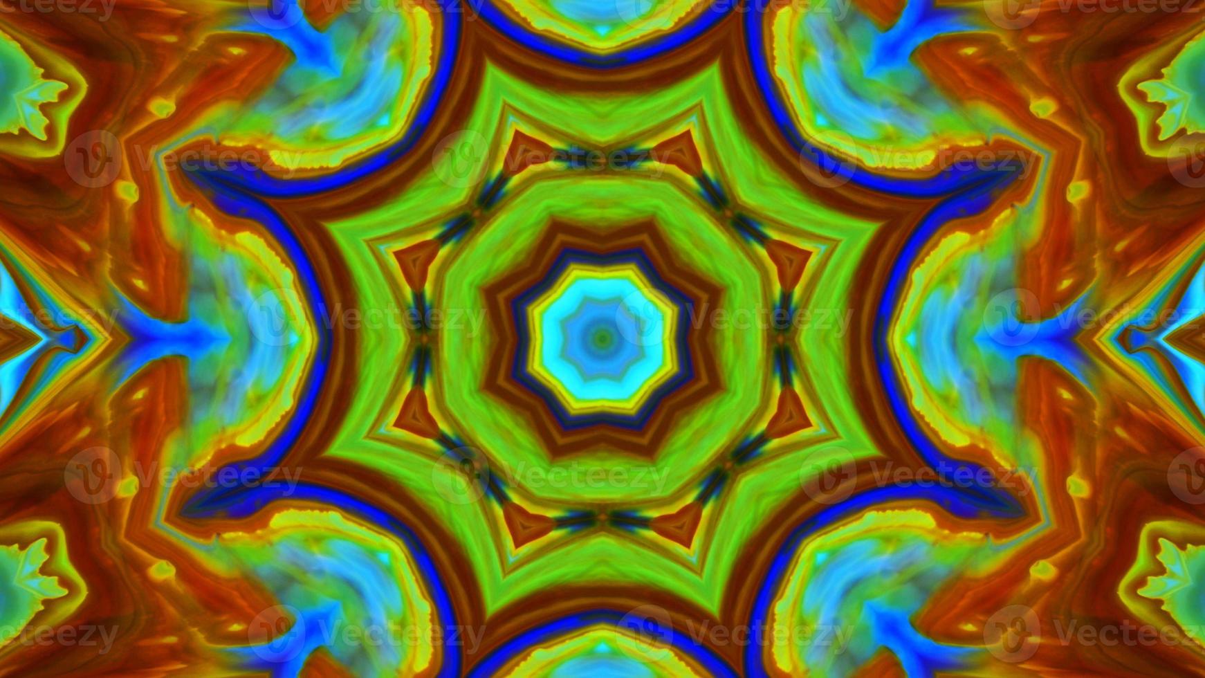 Wonderful Kaleidoscope Backgrounds Created From Colorful Ink Paint Spread photo
