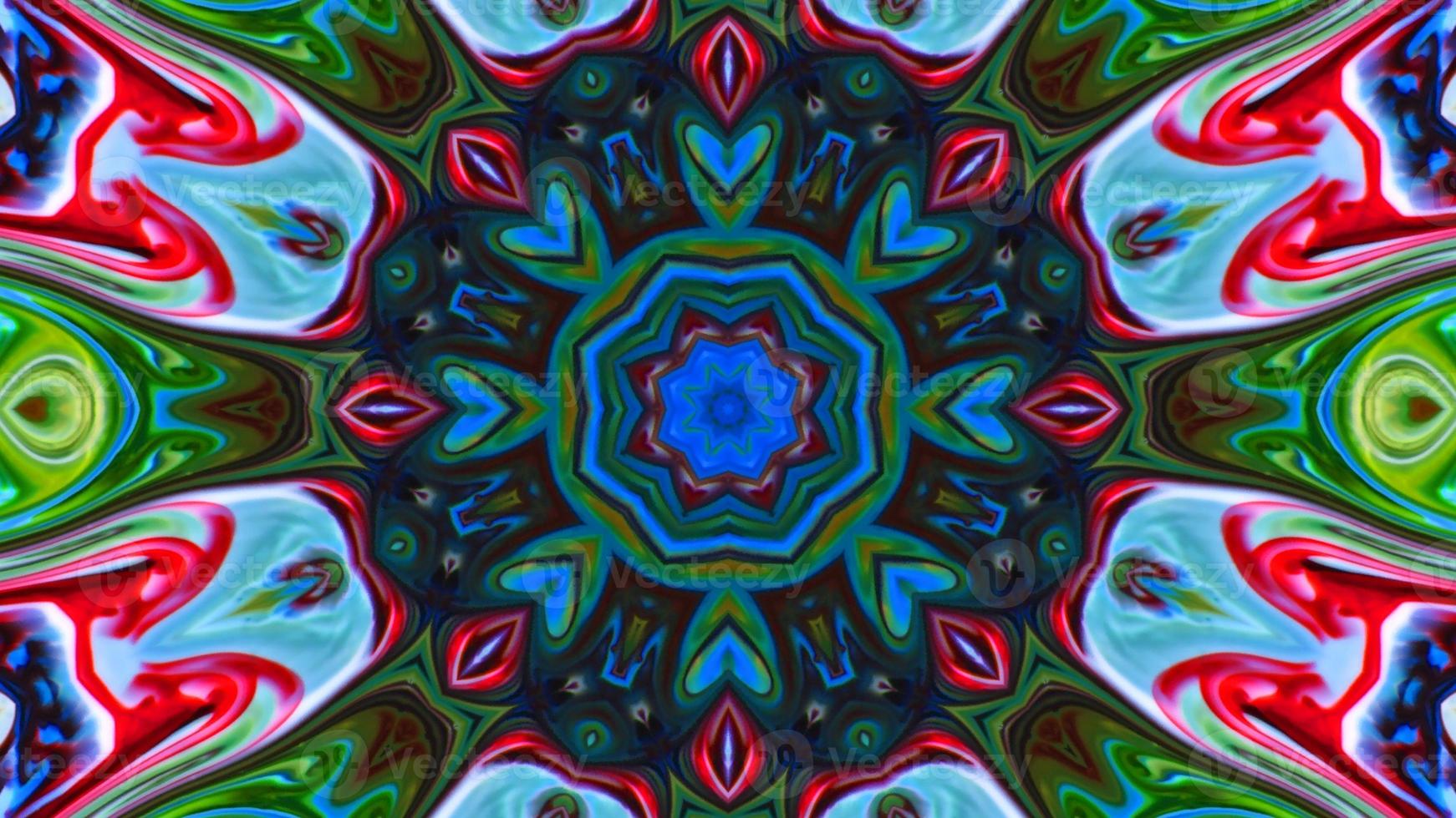 Wonderful Kaleidoscope Backgrounds Created From Colorful Ink Paint Spread photo