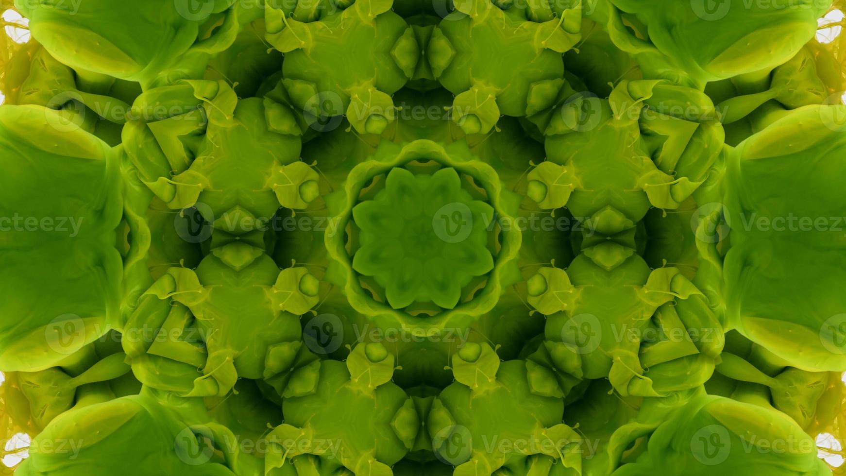 Wonderful Kaleidoscope Backgrounds Created From Colorful Ink Paint Spread photo