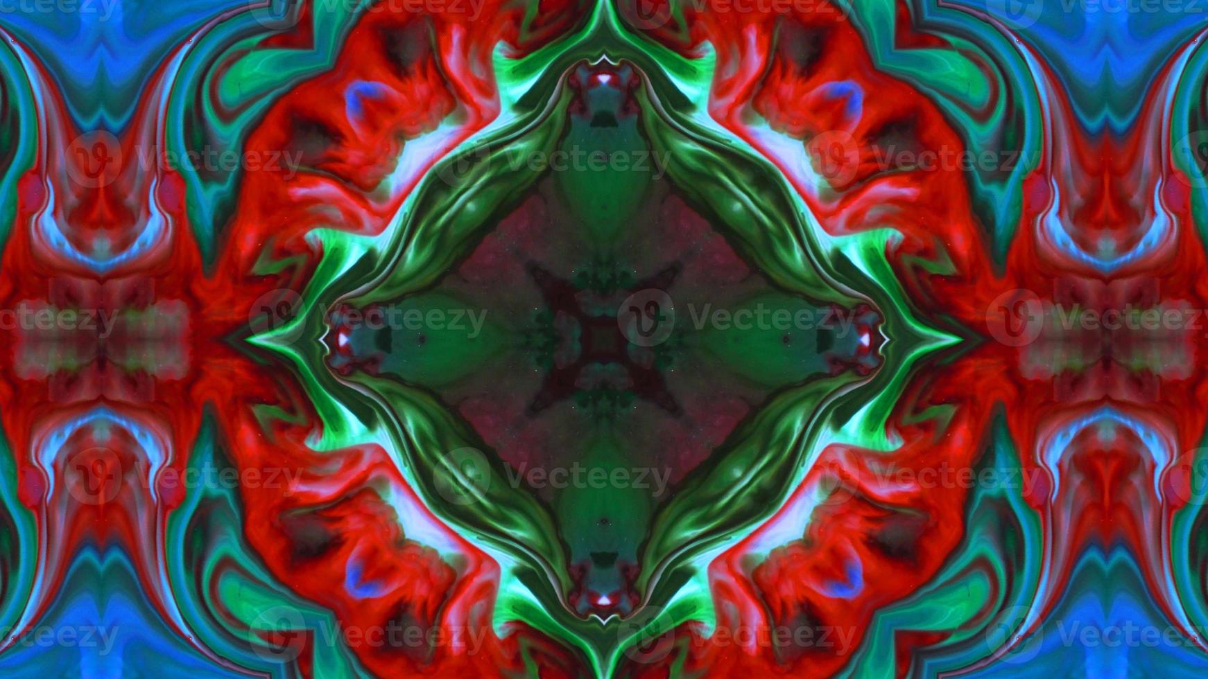 Wonderful Kaleidoscope Backgrounds Created From Colorful Ink Paint Spread photo