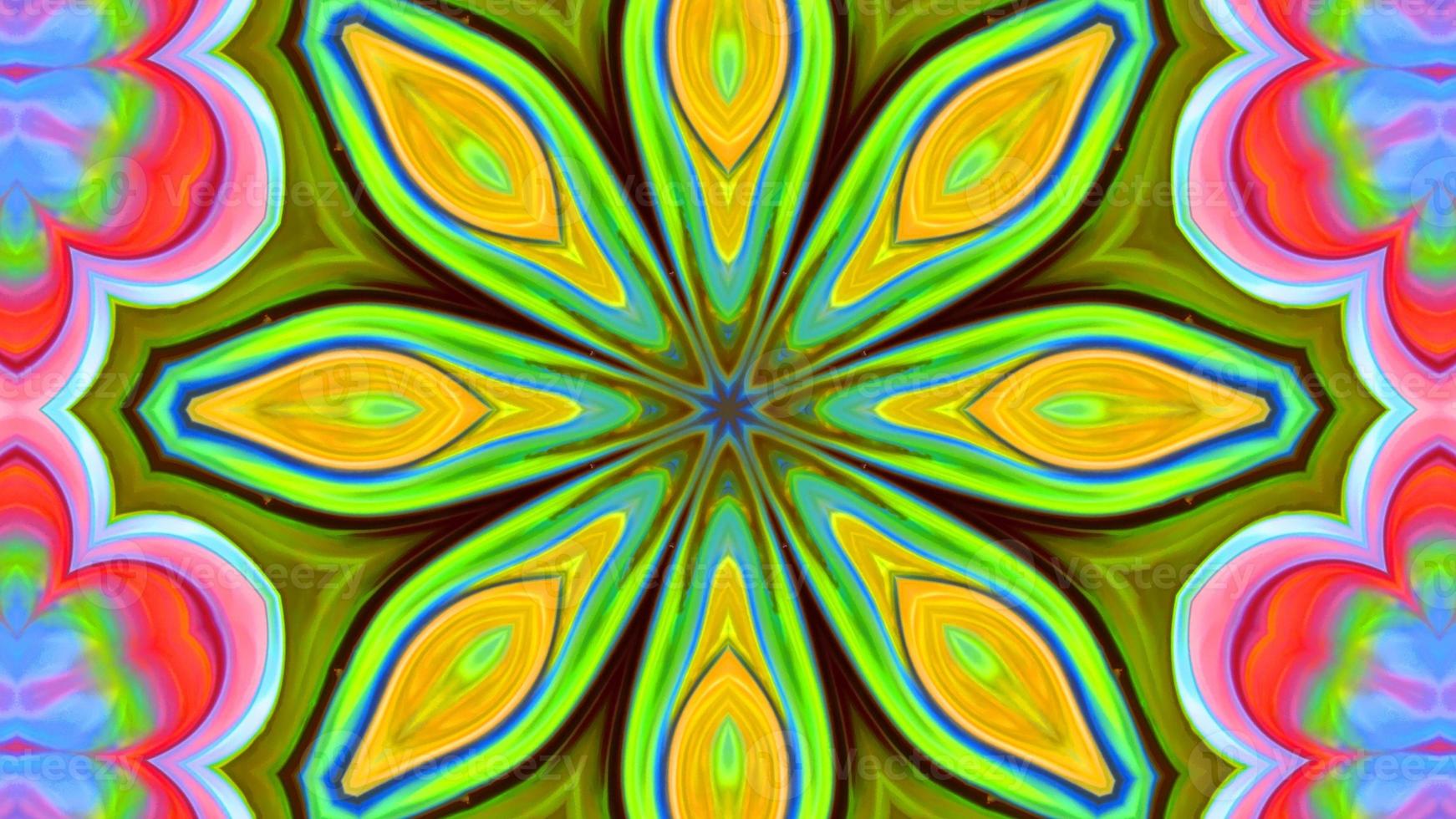 Wonderful Kaleidoscope Backgrounds Created From Colorful Ink Paint Spread photo