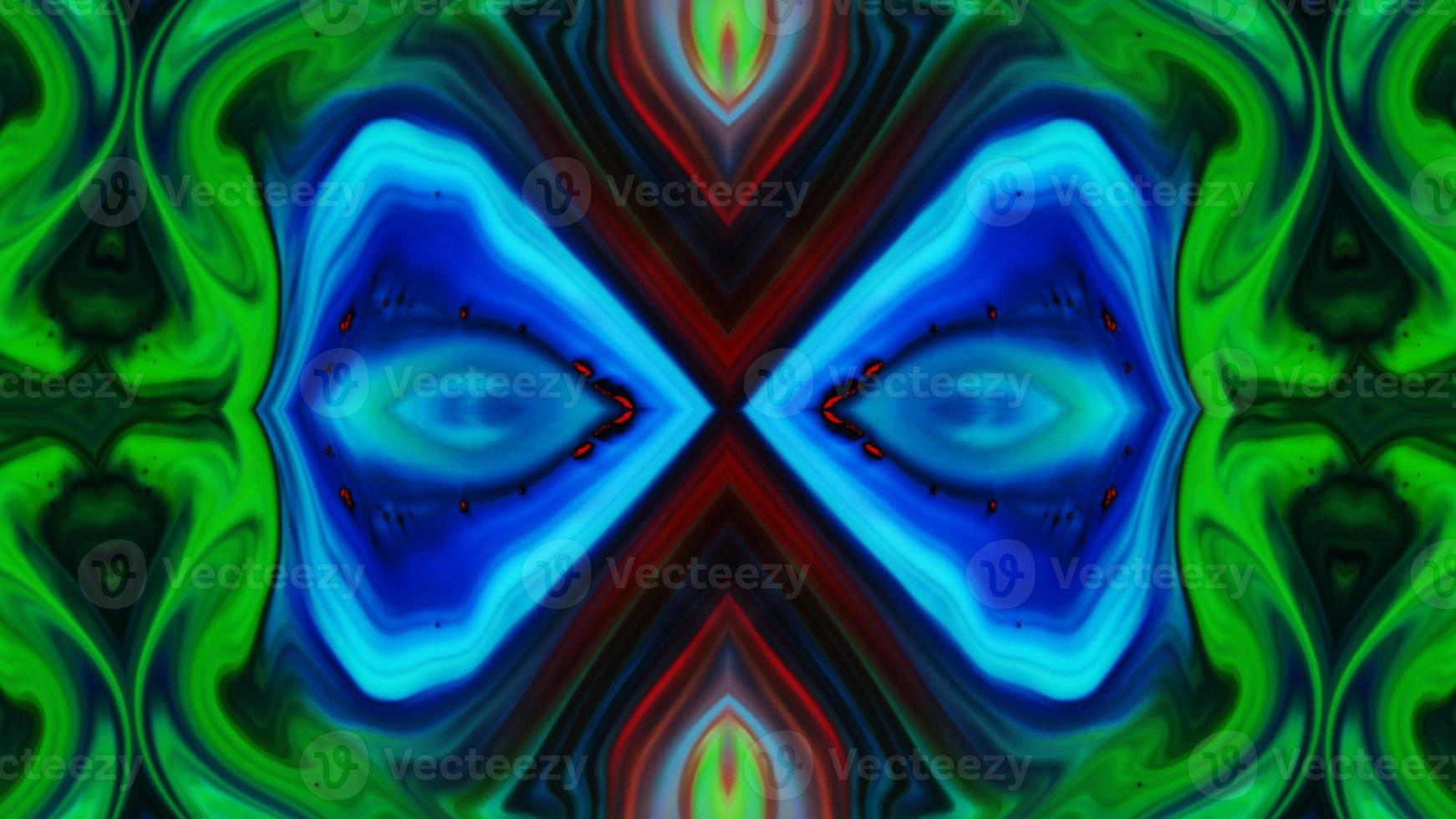 Wonderful Kaleidoscope Backgrounds Created From Colorful Ink Paint Spread photo