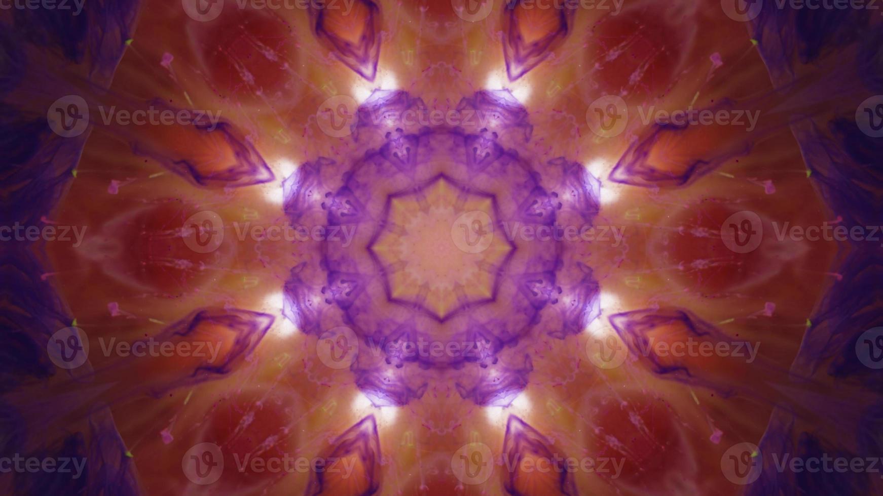 Wonderful Kaleidoscope Backgrounds Created From Colorful Ink Paint Spread photo