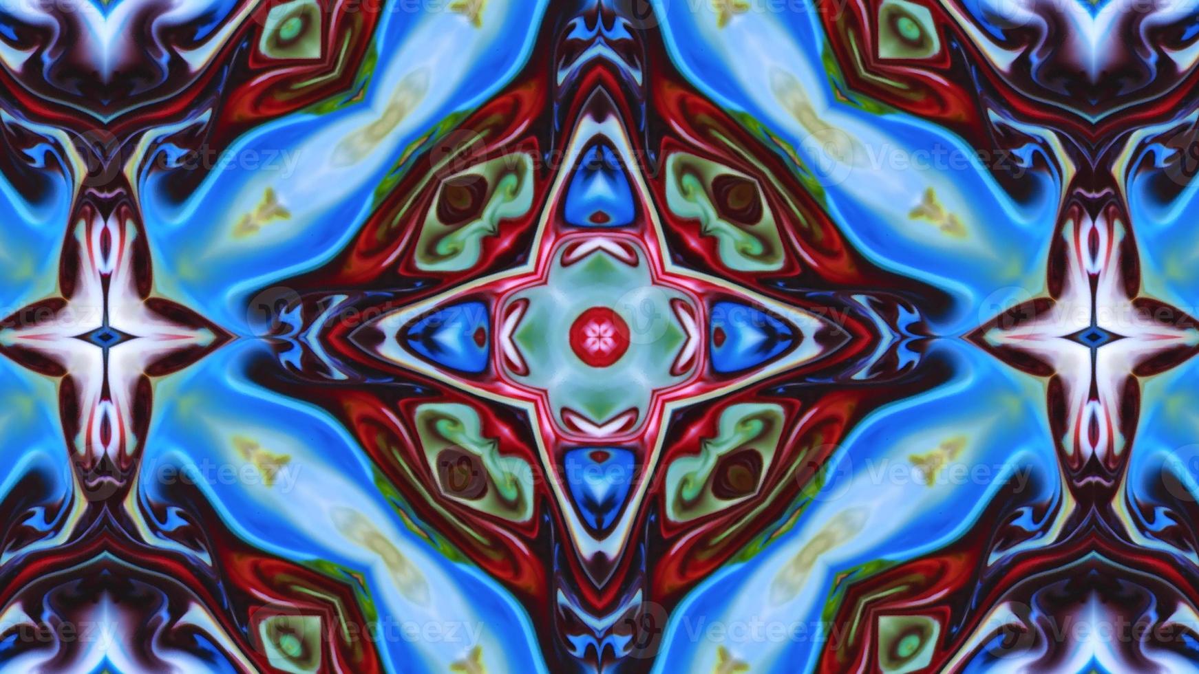 Wonderful Kaleidoscope Backgrounds Created From Colorful Ink Paint Spread photo
