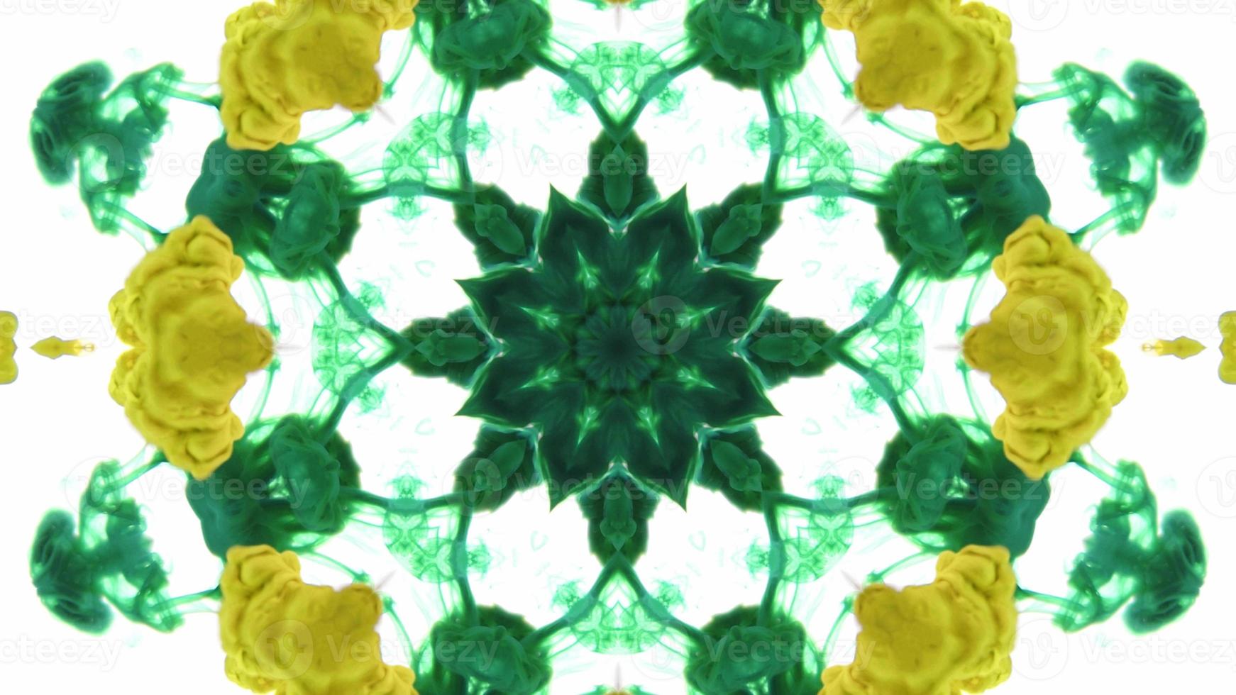 Wonderful Kaleidoscope Backgrounds Created From Colorful Ink Paint Spread photo