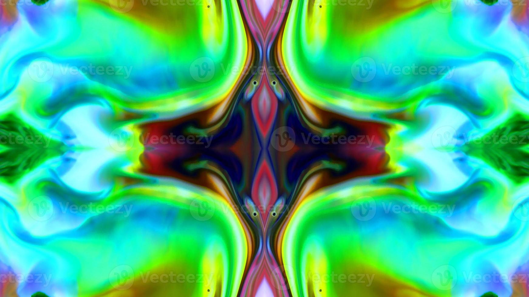 Wonderful Kaleidoscope Backgrounds Created From Colorful Ink Paint Spread photo