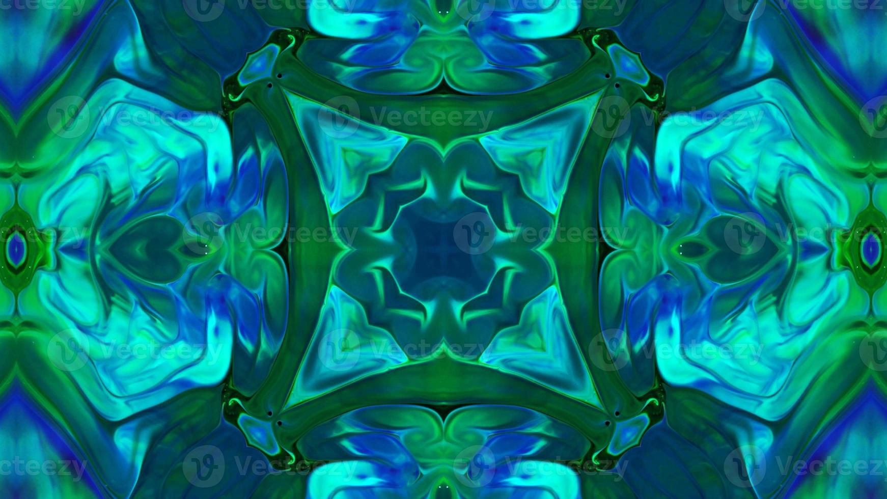 Wonderful Kaleidoscope Backgrounds Created From Colorful Ink Paint Spread photo