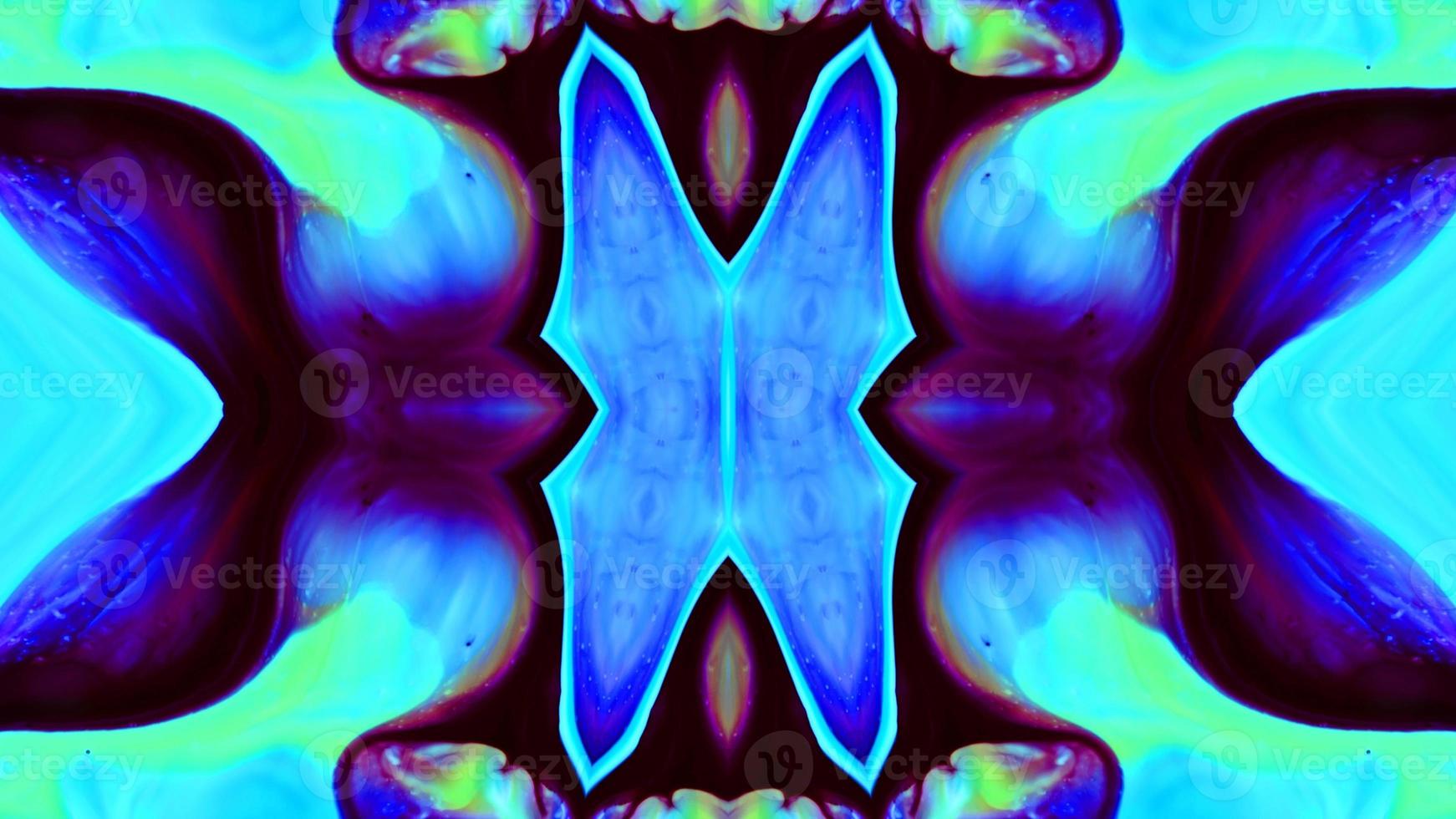 Wonderful Kaleidoscope Backgrounds Created From Colorful Ink Paint Spread photo