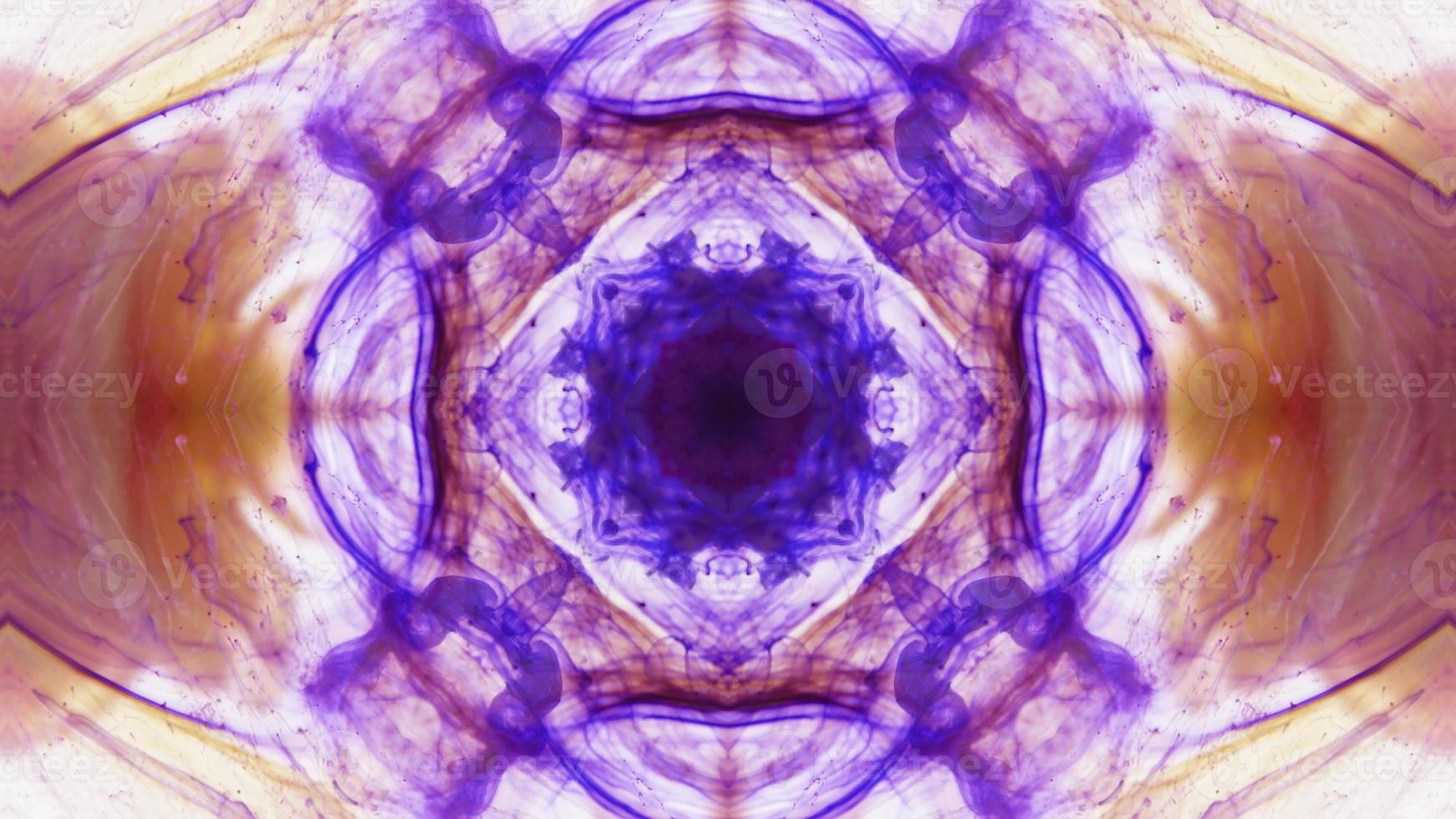 Wonderful Kaleidoscope Backgrounds Created From Colorful Ink Paint Spread photo