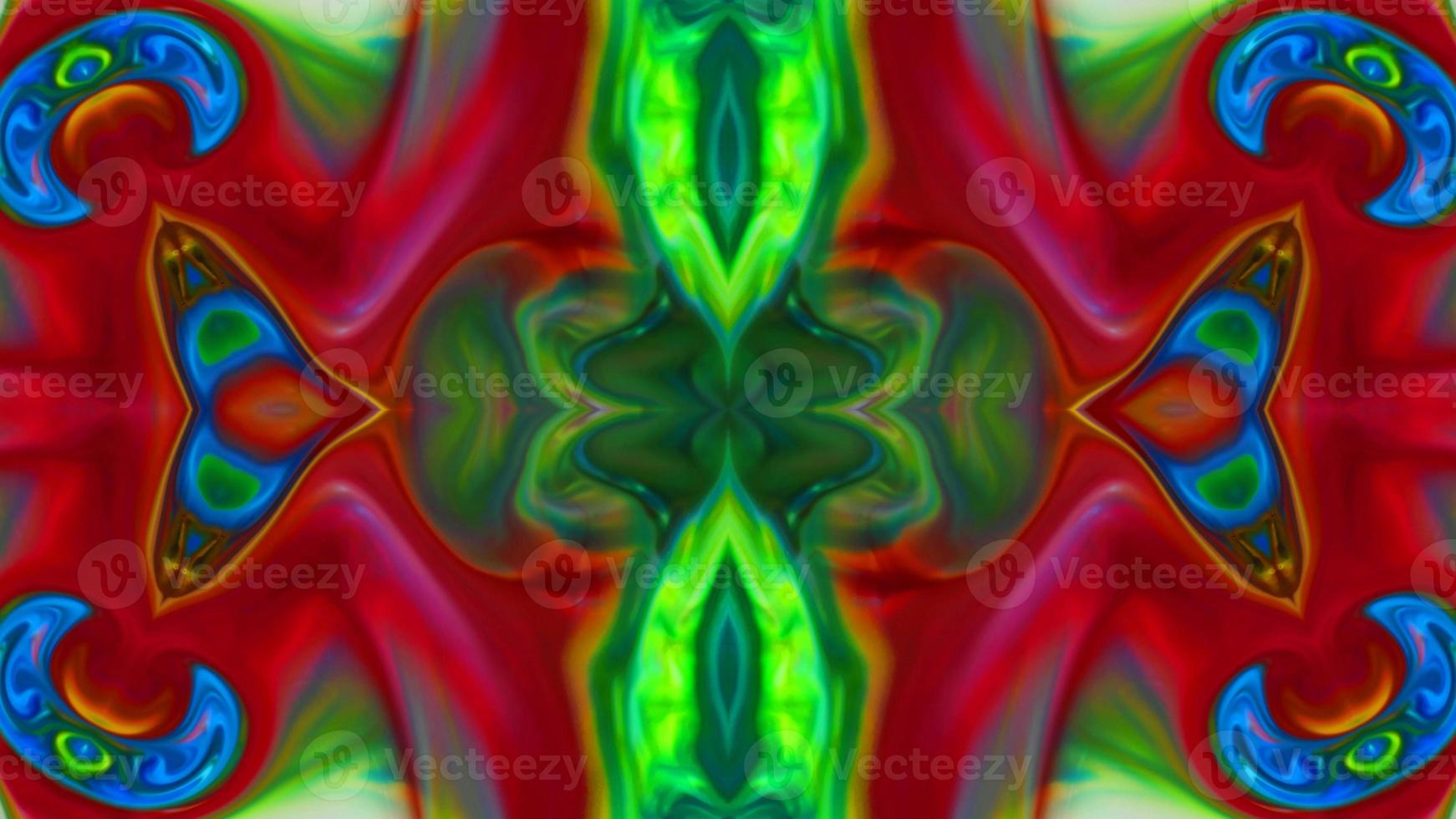 Wonderful Kaleidoscope Backgrounds Created From Colorful Ink Paint Spread photo