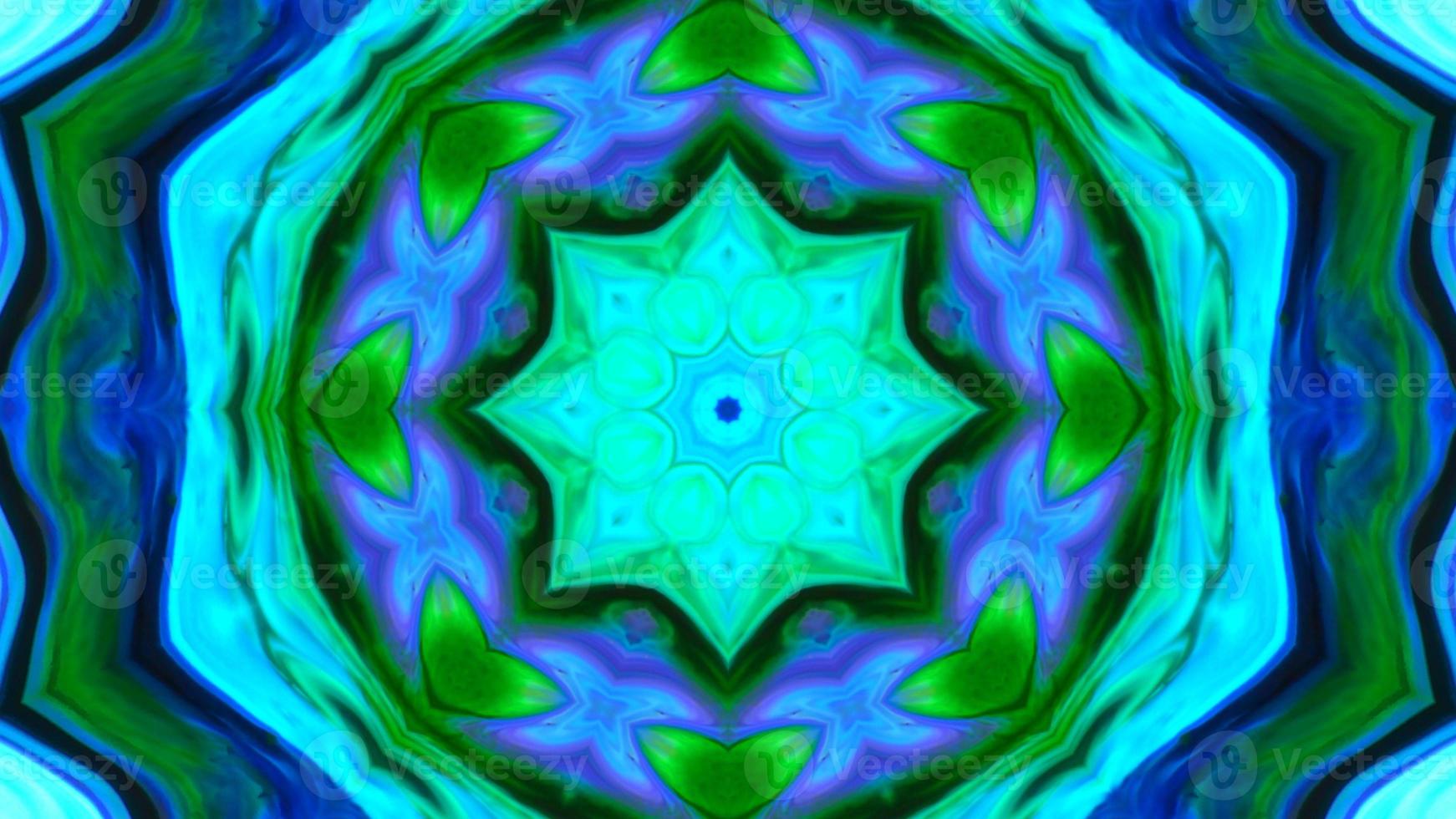 Wonderful Kaleidoscope Backgrounds Created From Colorful Ink Paint Spread photo
