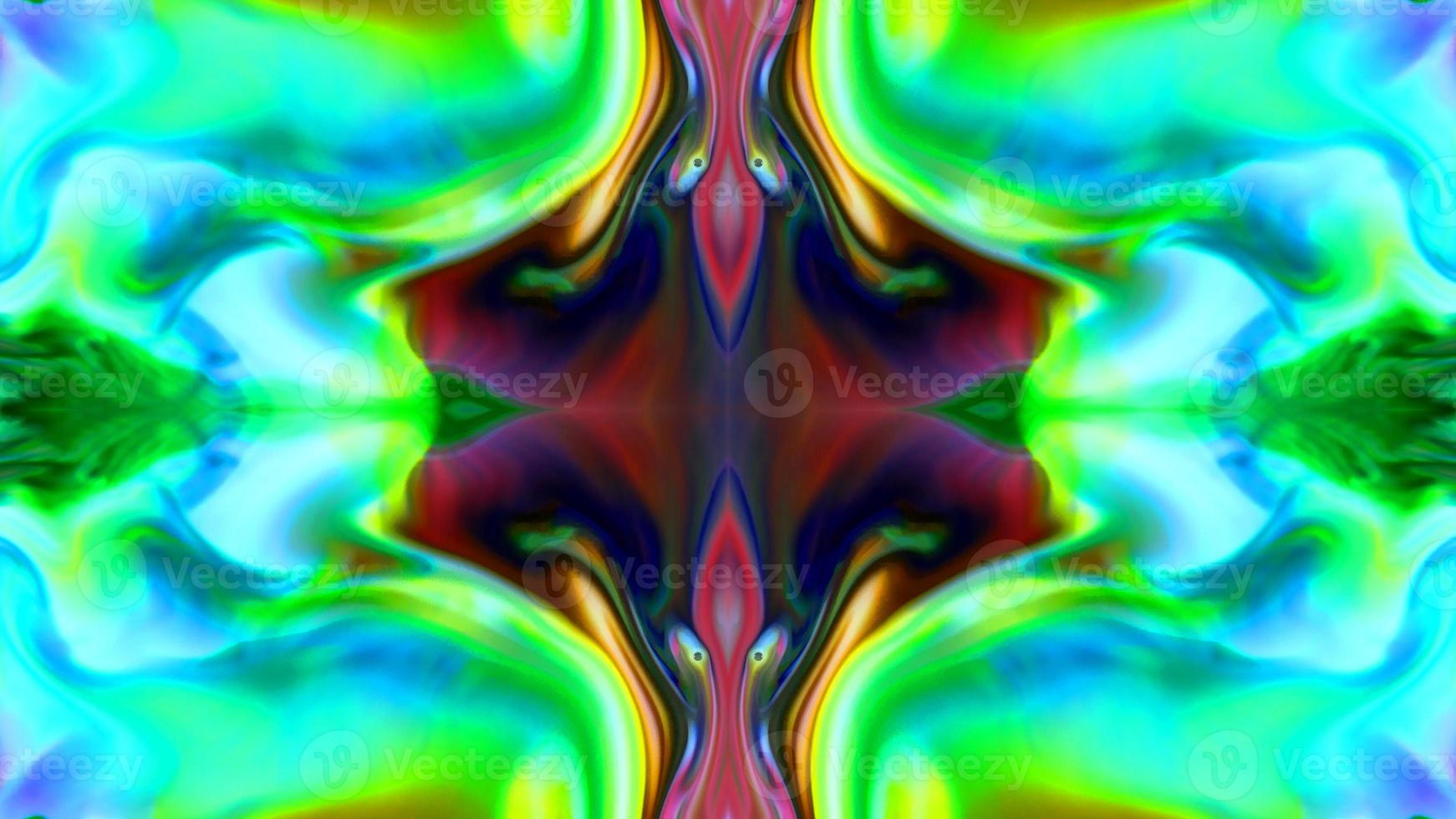 Wonderful Kaleidoscope Backgrounds Created From Colorful Ink Paint Spread photo