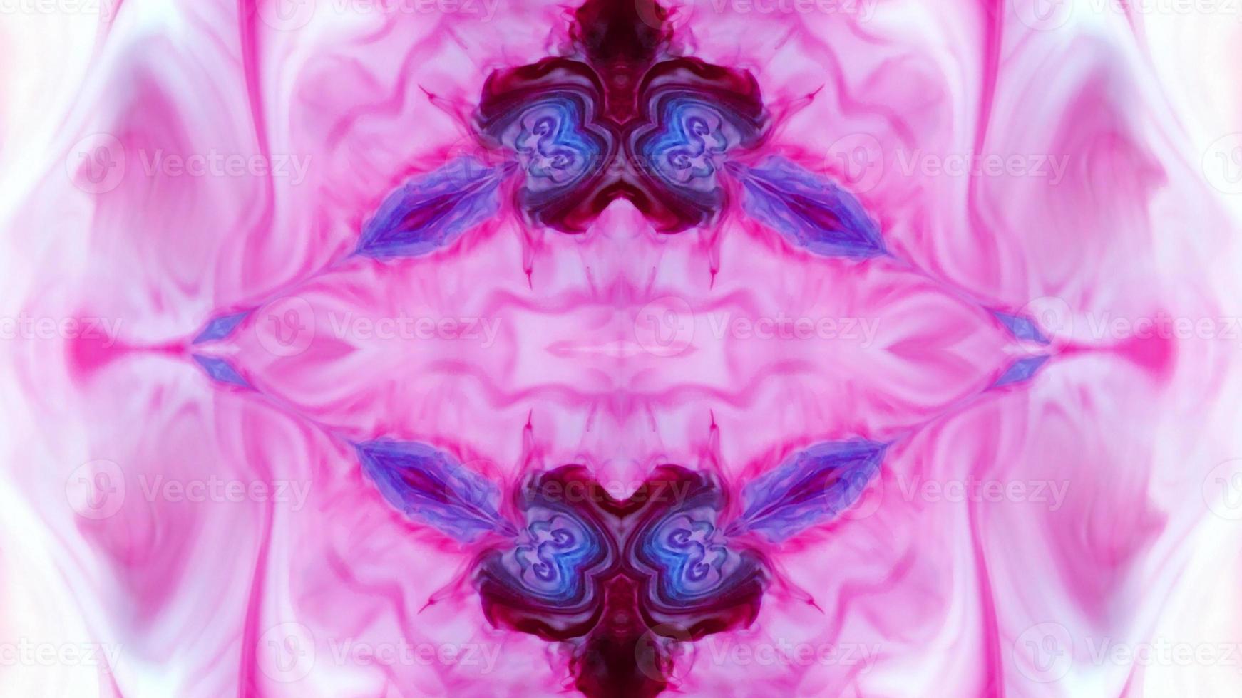 Wonderful Kaleidoscope Backgrounds Created From Colorful Ink Paint Spread photo
