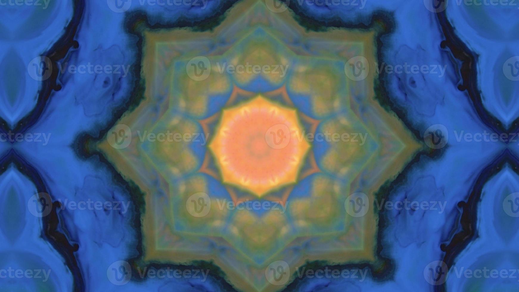 Wonderful Kaleidoscope Backgrounds Created From Colorful Ink Paint Spread photo