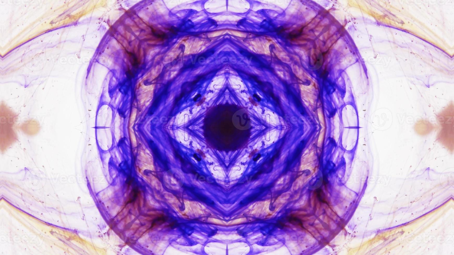 Wonderful Kaleidoscope Backgrounds Created From Colorful Ink Paint Spread photo