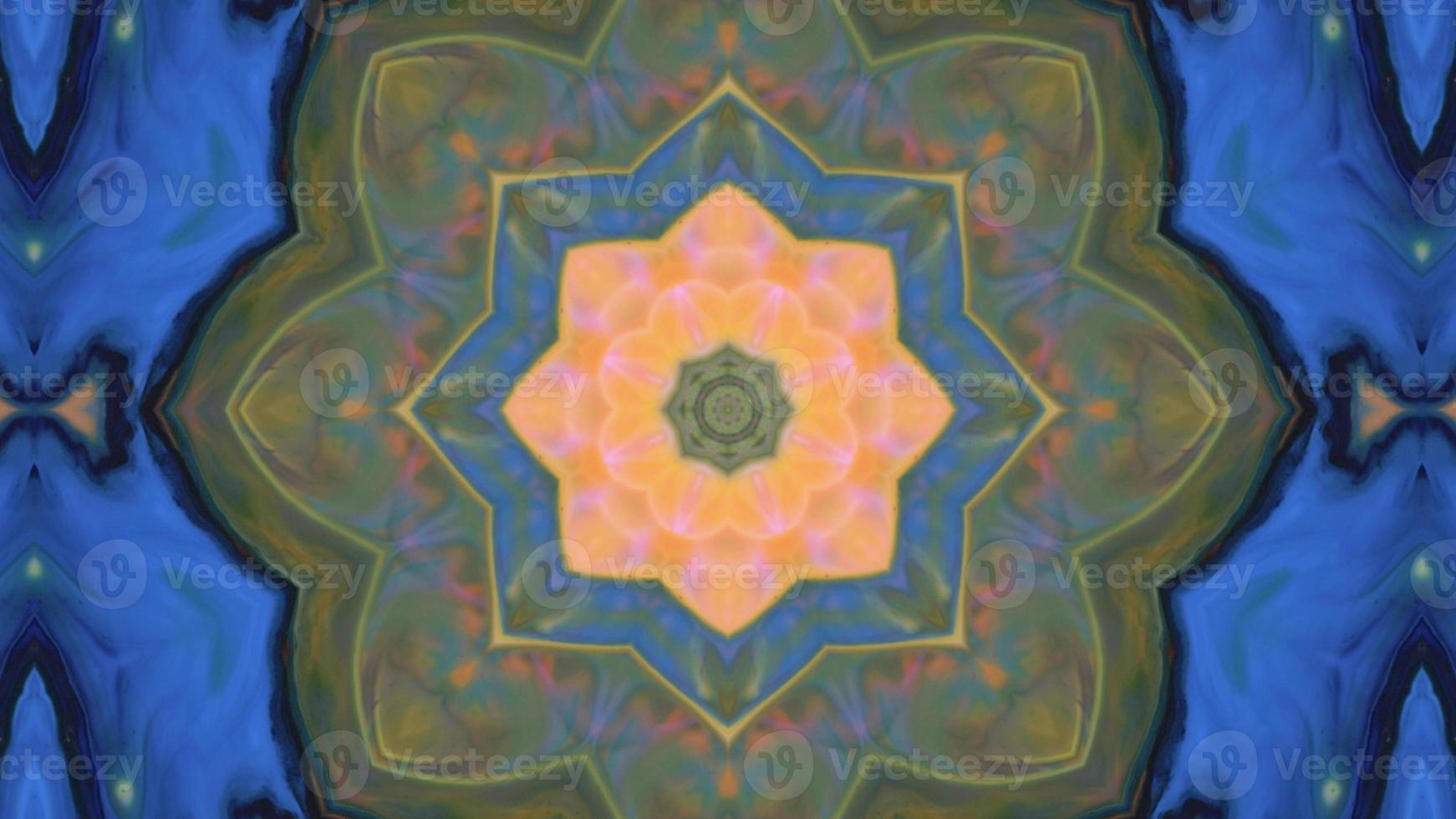 Wonderful Kaleidoscope Backgrounds Created From Colorful Ink Paint Spread photo