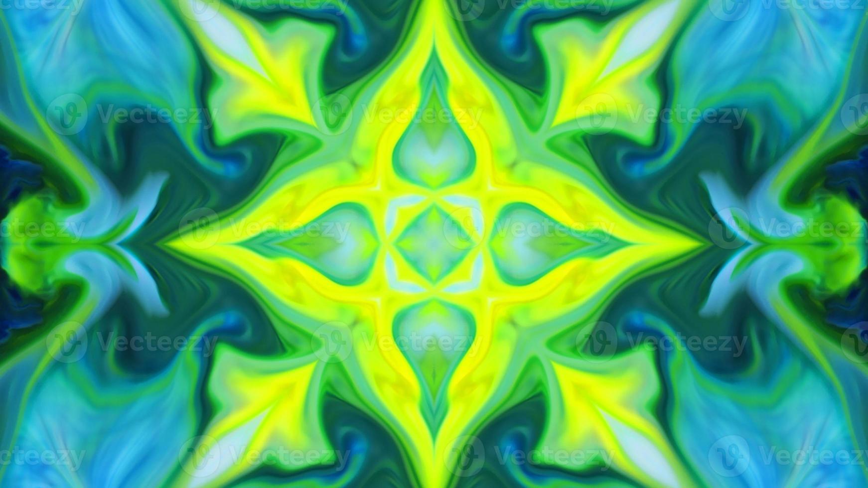 Wonderful Kaleidoscope Backgrounds Created From Colorful Ink Paint Spread photo