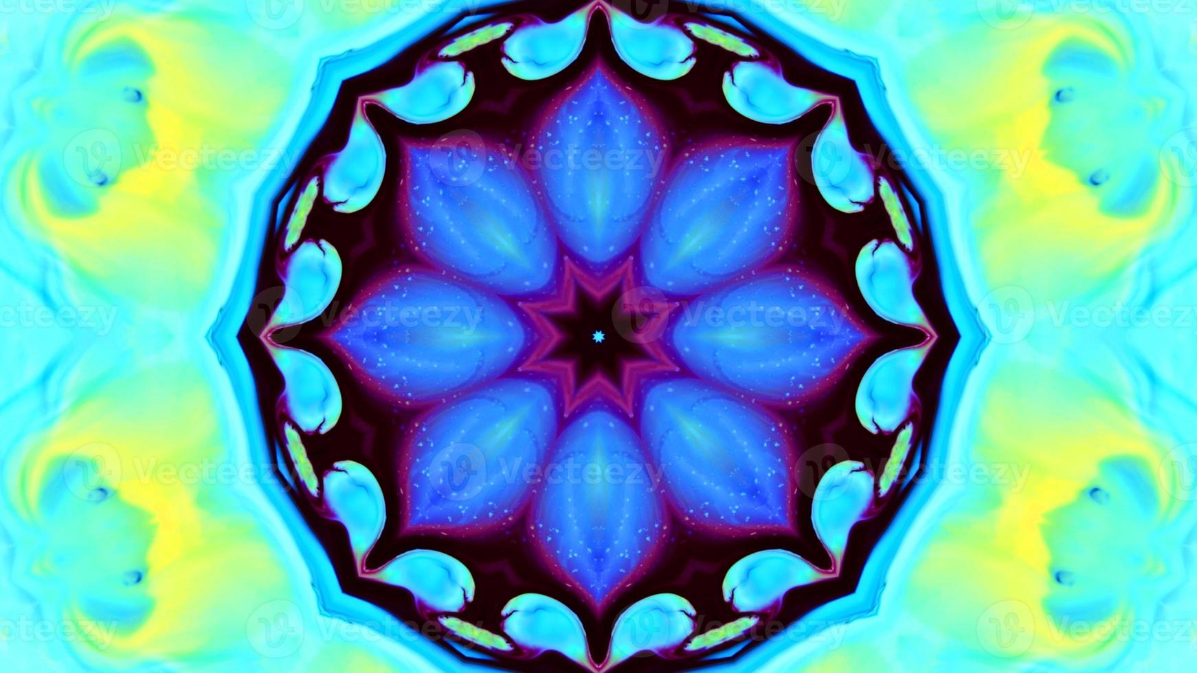 Wonderful Kaleidoscope Backgrounds Created From Colorful Ink Paint Spread photo