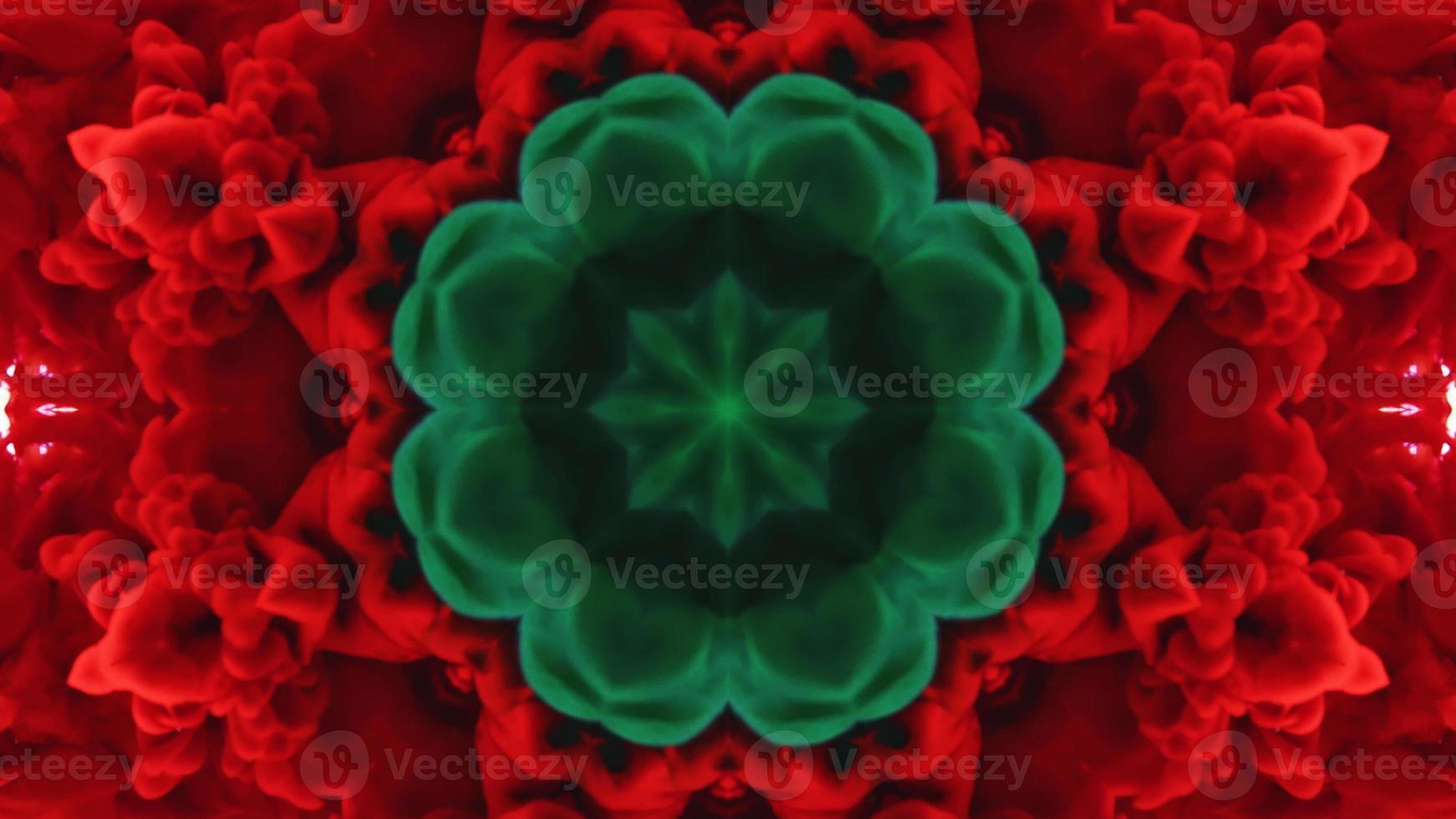 Wonderful Kaleidoscope Backgrounds Created From Colorful Ink Paint Spread photo