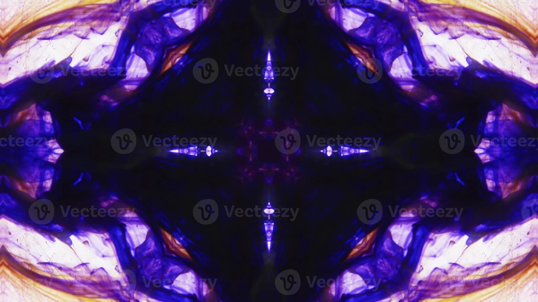 Wonderful Kaleidoscope Backgrounds Created From Colorful Ink Paint Spread photo