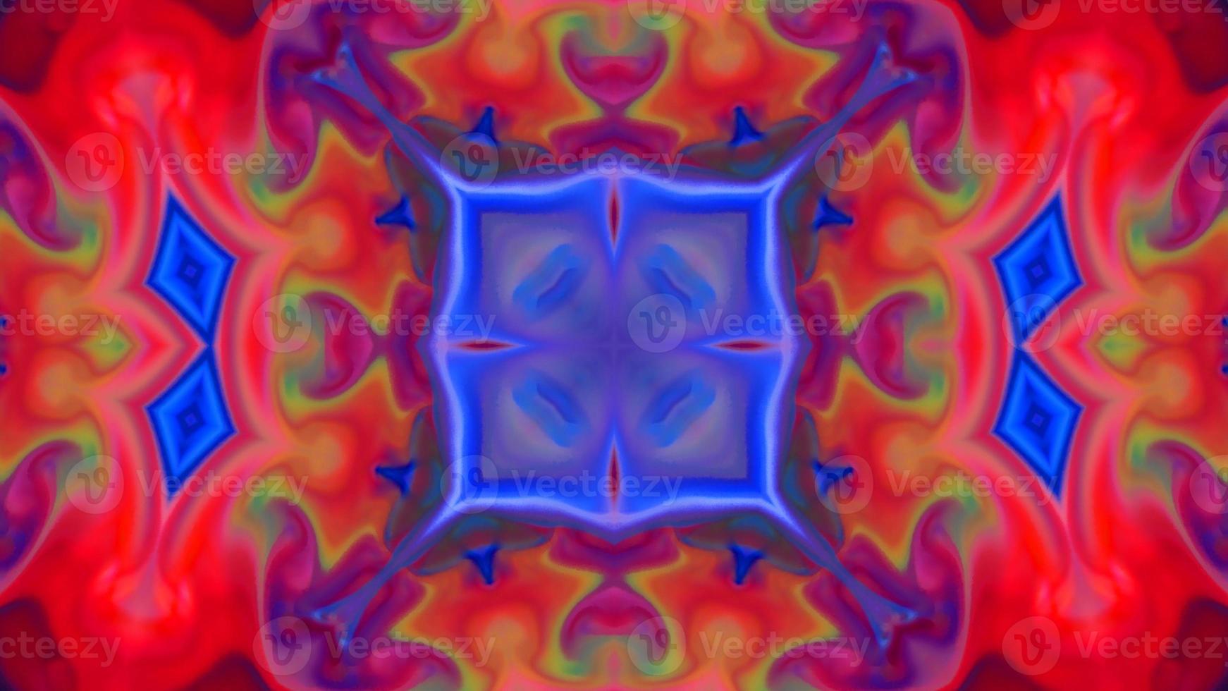 Wonderful Kaleidoscope Backgrounds Created From Colorful Ink Paint Spread photo