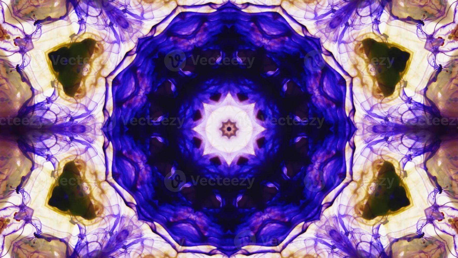Wonderful Kaleidoscope Backgrounds Created From Colorful Ink Paint Spread photo