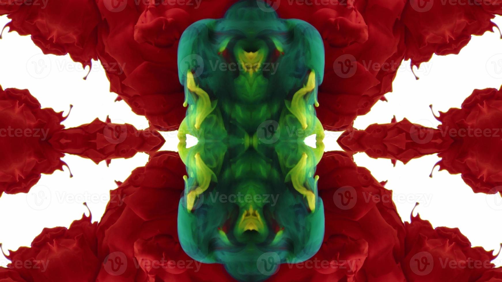 Wonderful Kaleidoscope Backgrounds Created From Colorful Ink Paint Spread photo