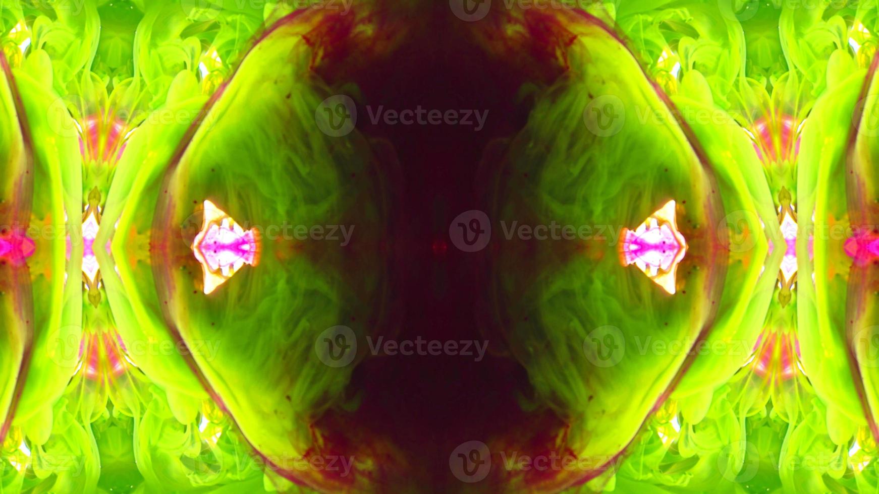 Wonderful Kaleidoscope Backgrounds Created From Colorful Ink Paint Spread photo