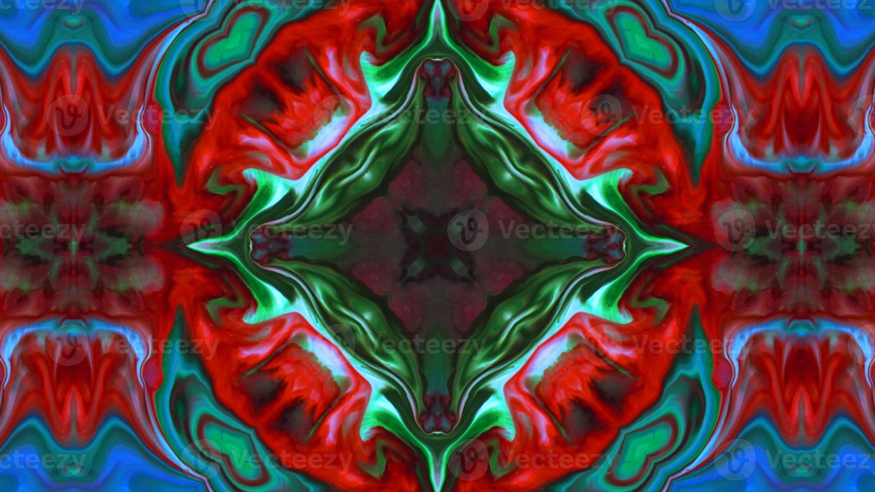 Wonderful Kaleidoscope Backgrounds Created From Colorful Ink Paint Spread photo