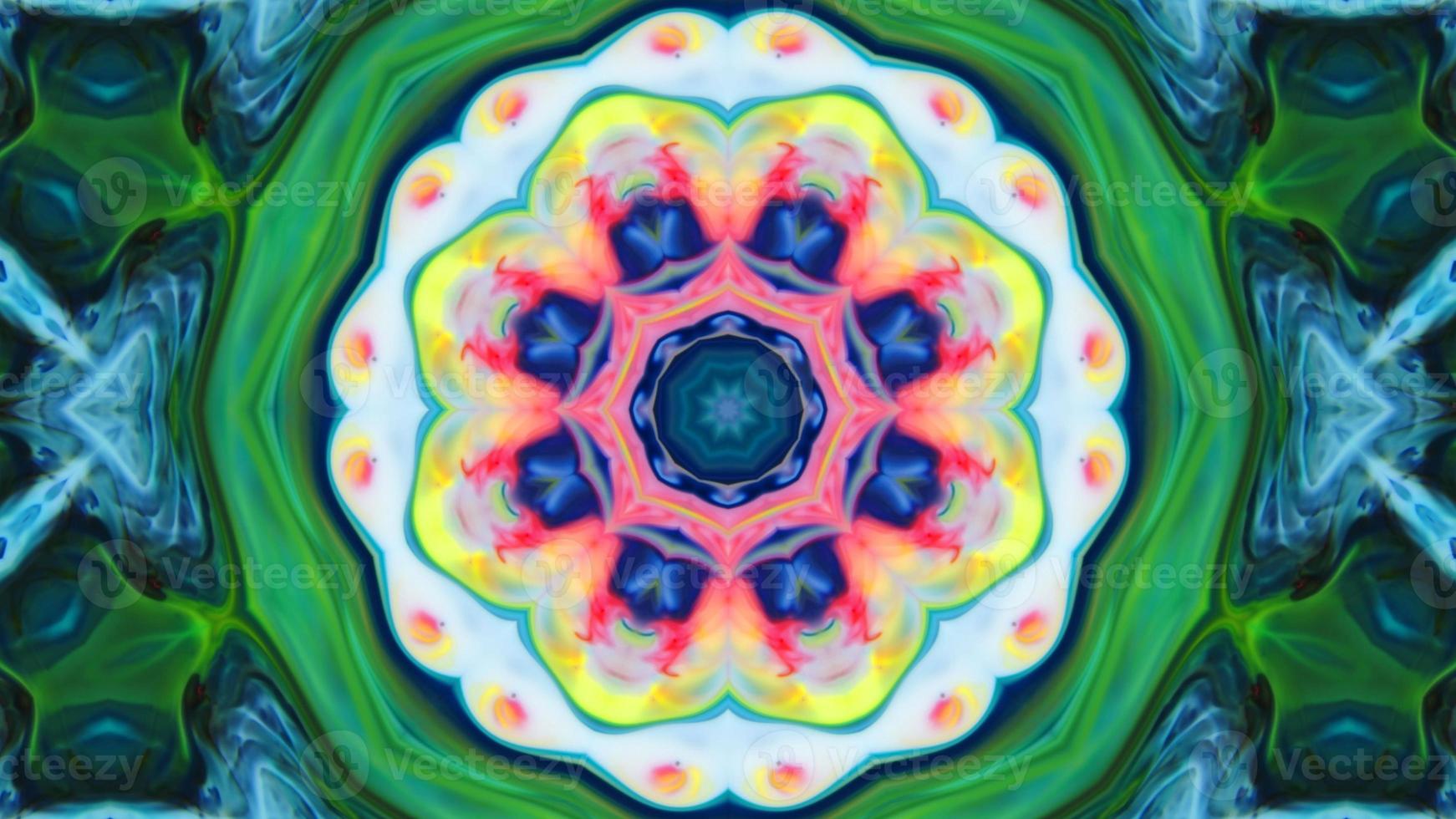 Wonderful Kaleidoscope Backgrounds Created From Colorful Ink Paint Spread photo