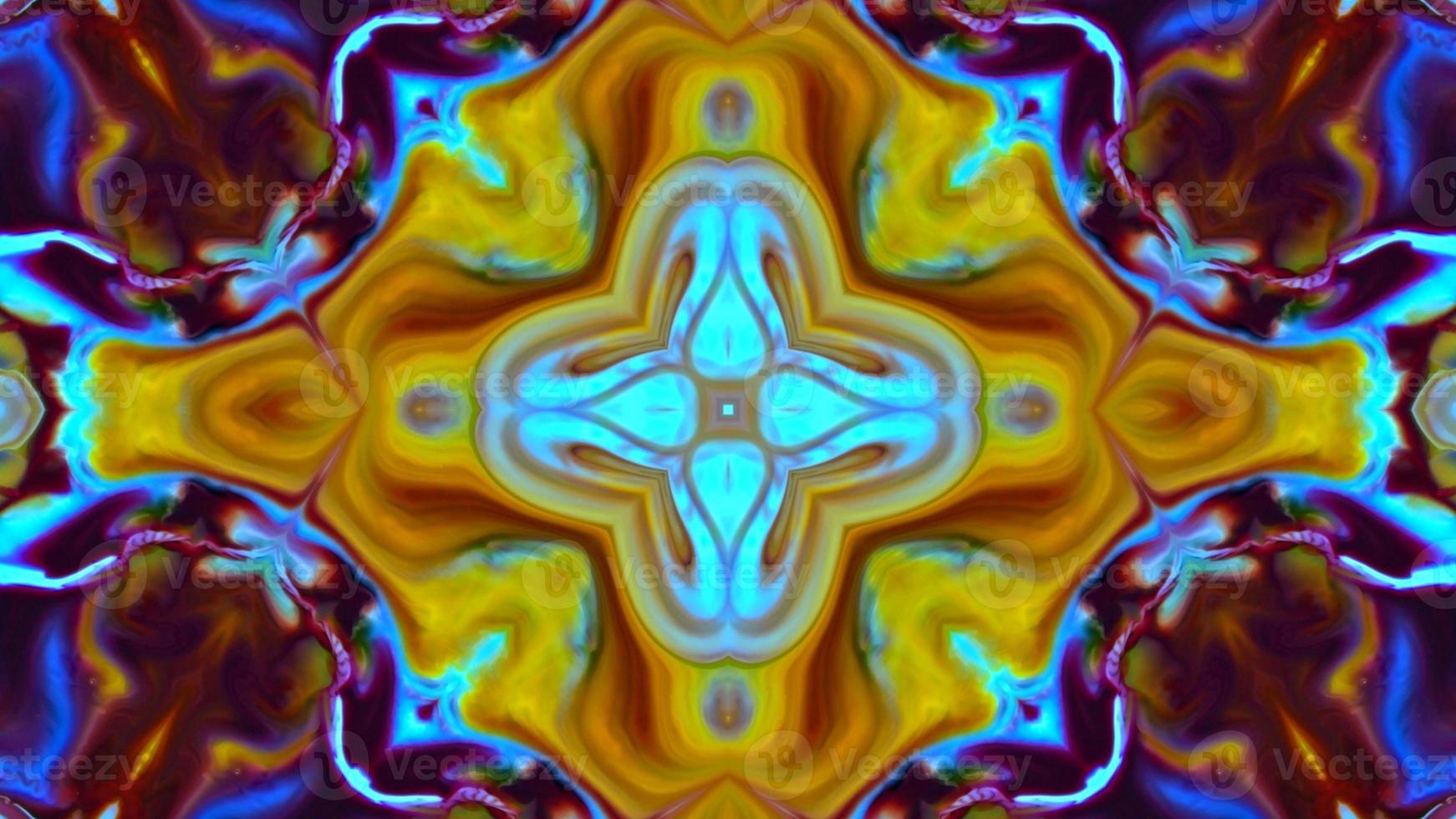 Wonderful Kaleidoscope Backgrounds Created From Colorful Ink Paint Spread photo