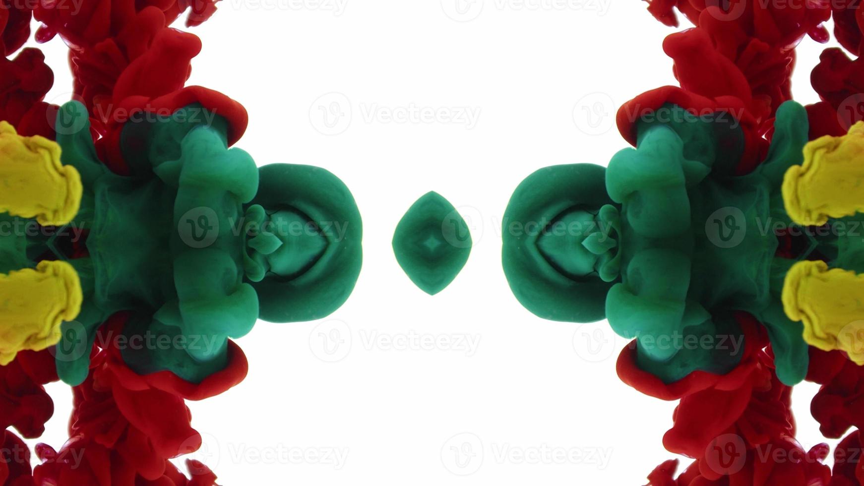 Wonderful Kaleidoscope Backgrounds Created From Colorful Ink Paint Spread photo