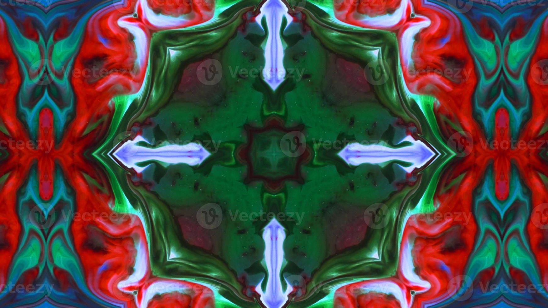 Wonderful Kaleidoscope Backgrounds Created From Colorful Ink Paint Spread photo