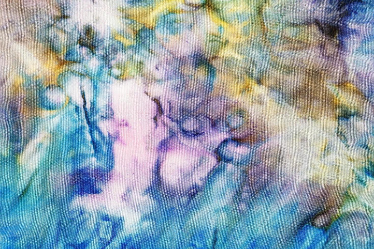 abstract colored silk knotted batik photo