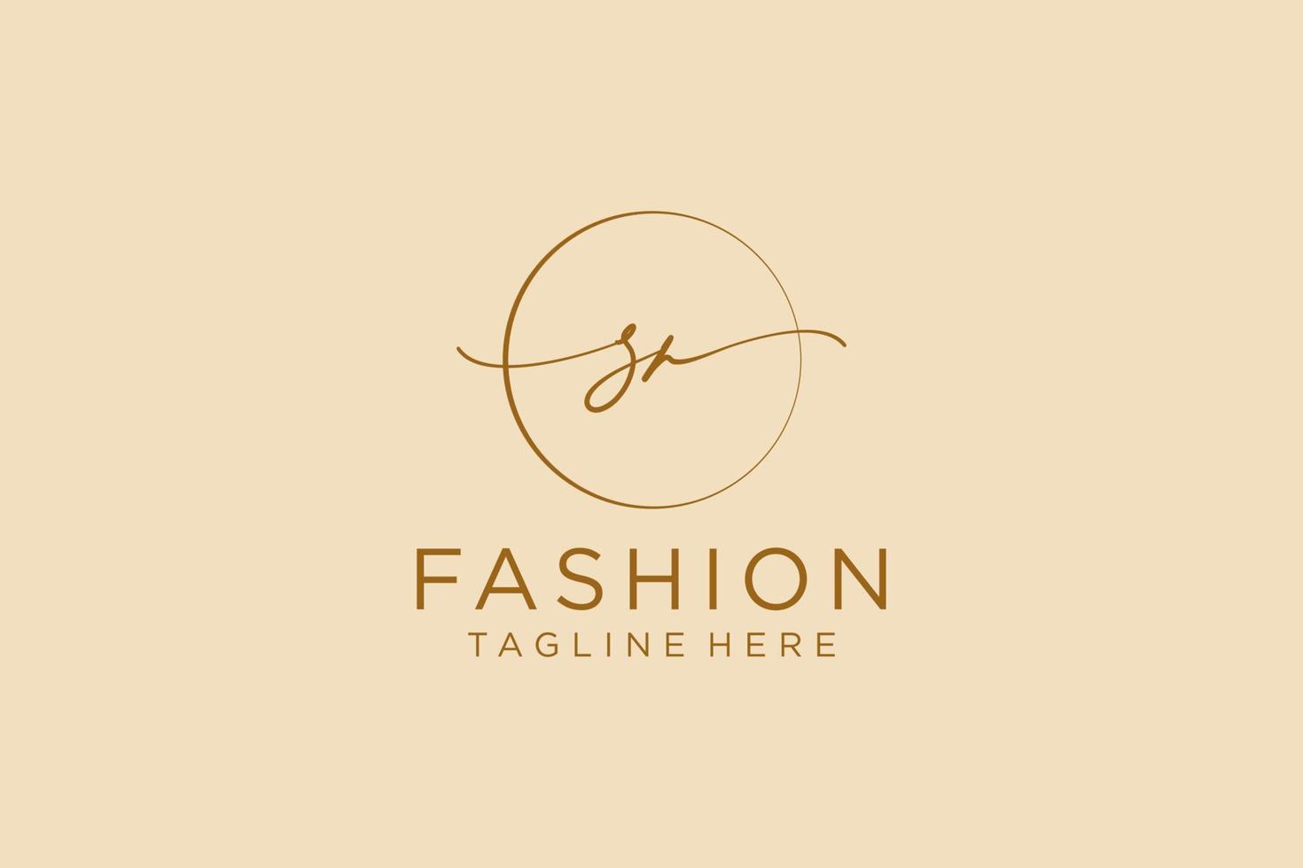 initial SR Feminine logo beauty monogram and elegant logo design, handwriting logo of initial signature, wedding, fashion, floral and botanical with creative template. vector