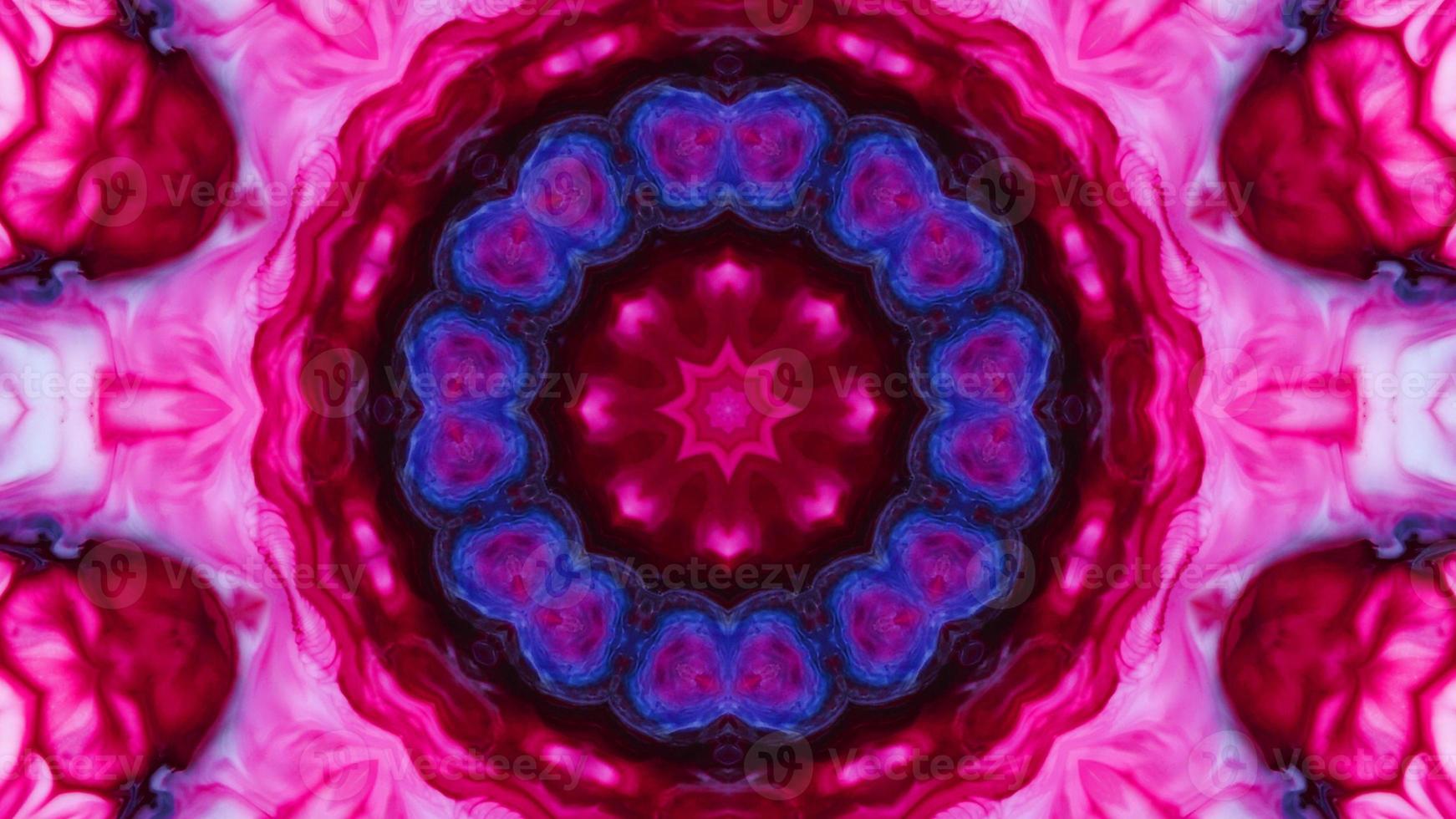 Wonderful Kaleidoscope Backgrounds Created From Colorful Ink Paint Spread photo