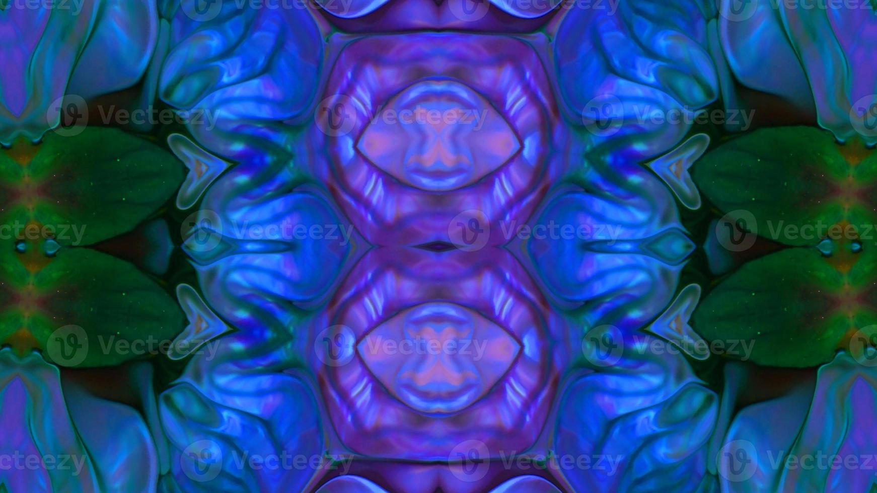 Wonderful Kaleidoscope Backgrounds Created From Colorful Ink Paint Spread photo