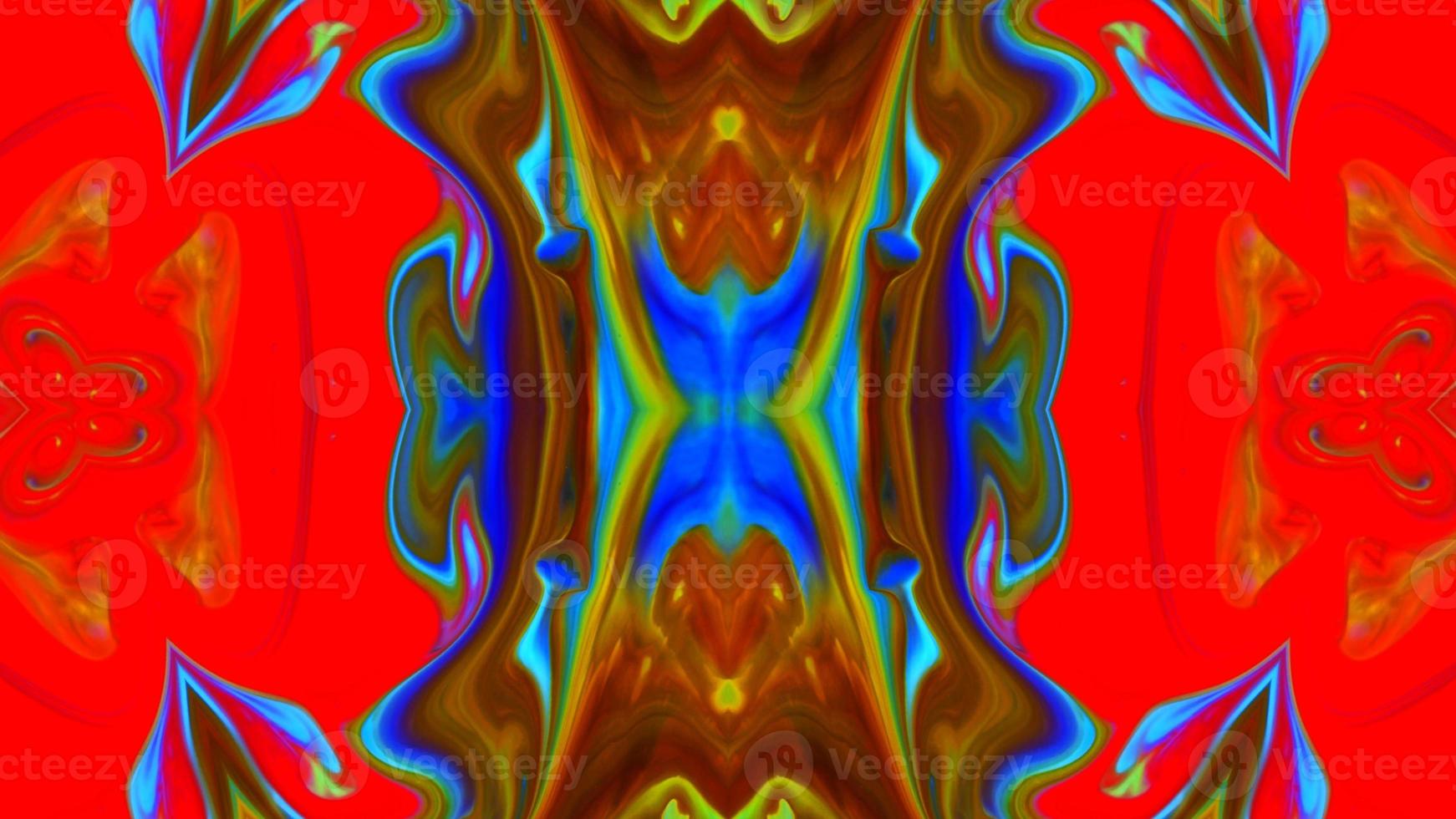 Wonderful Kaleidoscope Backgrounds Created From Colorful Ink Paint Spread photo