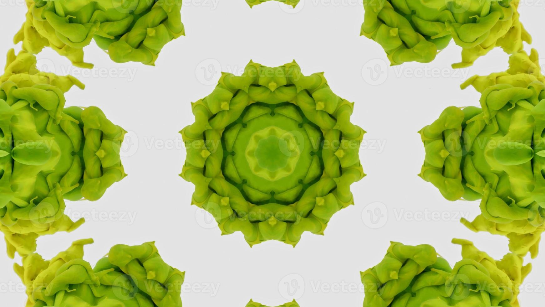 Wonderful Kaleidoscope Backgrounds Created From Colorful Ink Paint Spread photo