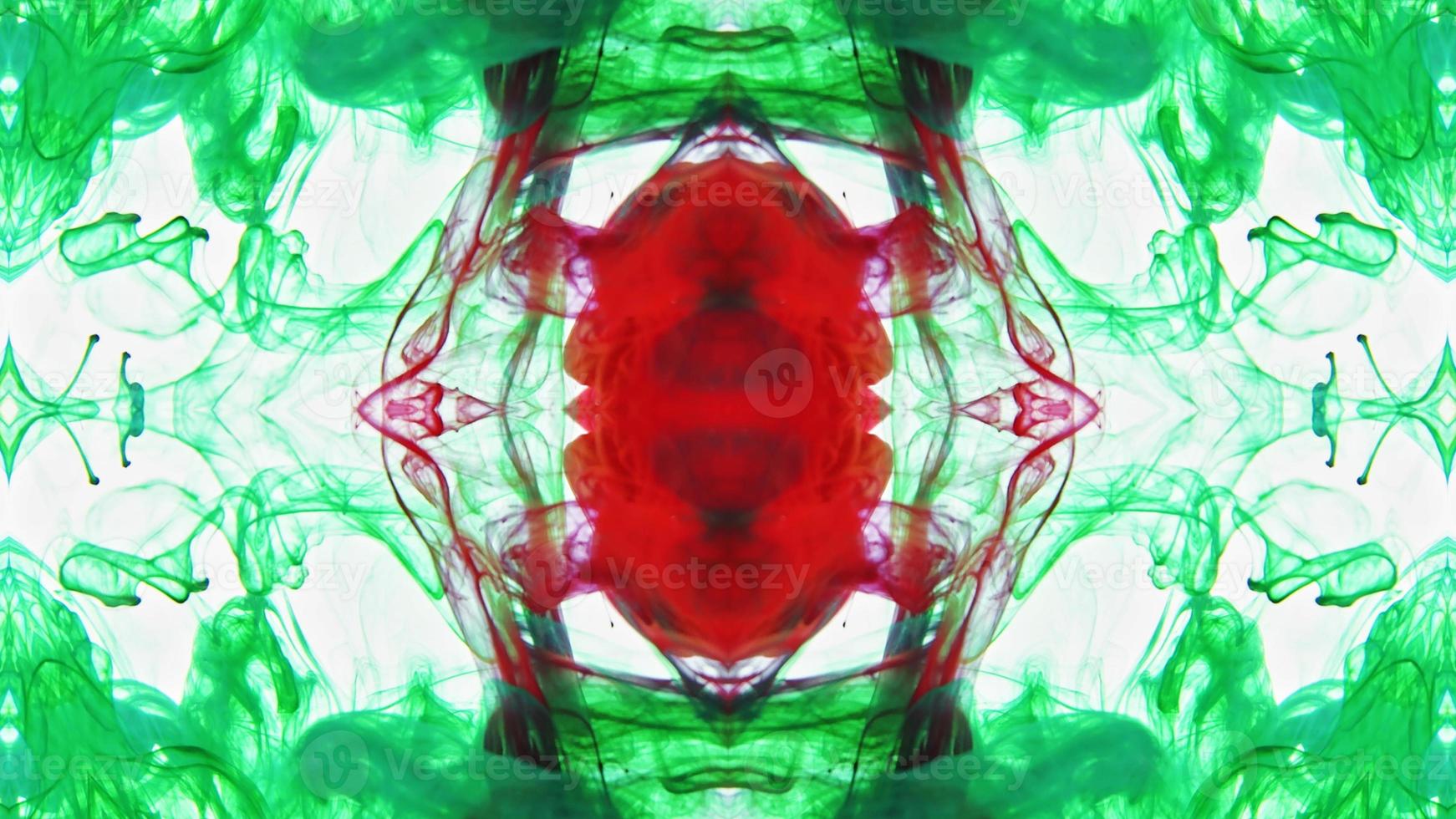 Wonderful Kaleidoscope Backgrounds Created From Colorful Ink Paint Spread photo