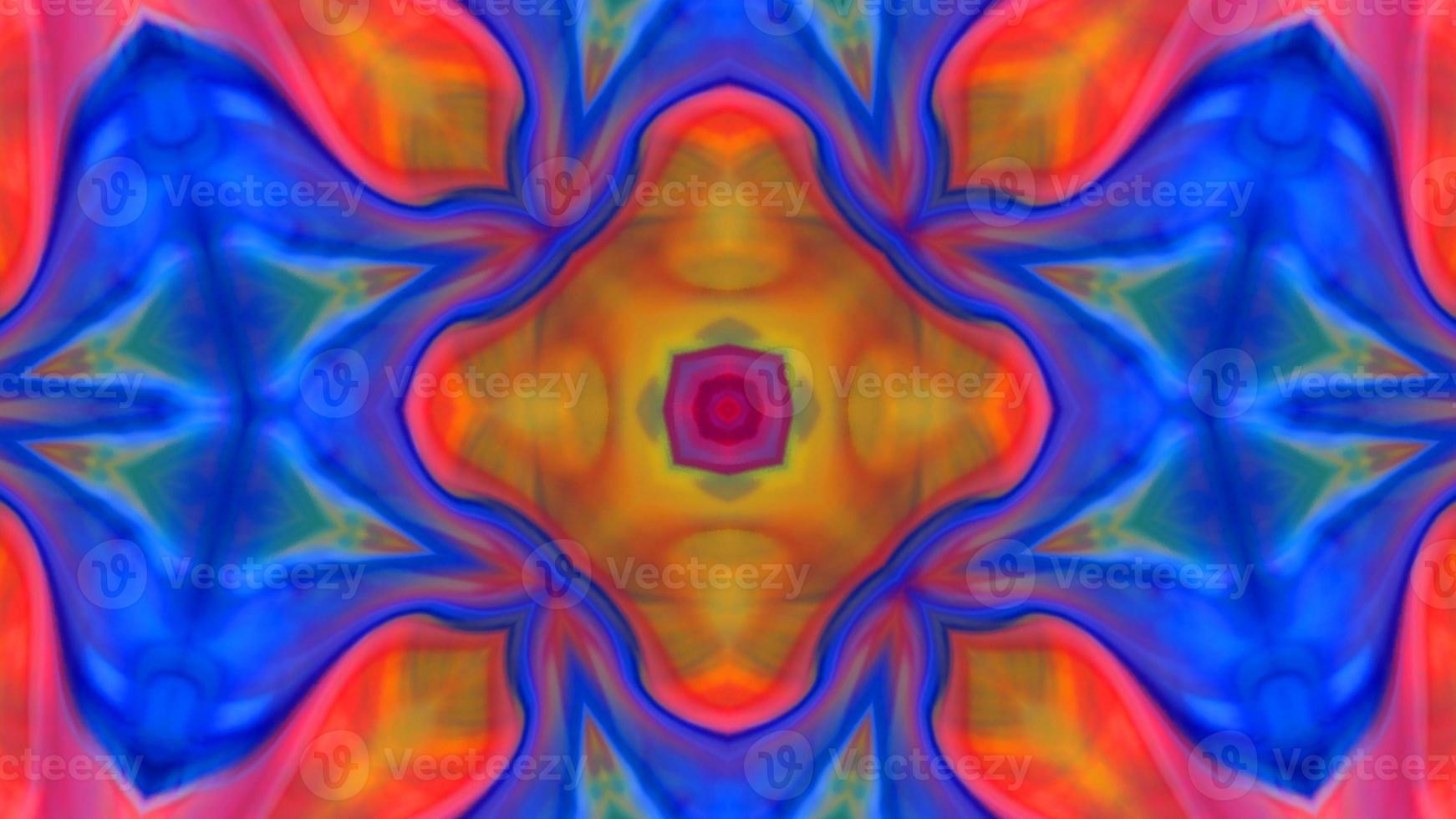 Wonderful Kaleidoscope Backgrounds Created From Colorful Ink Paint Spread photo