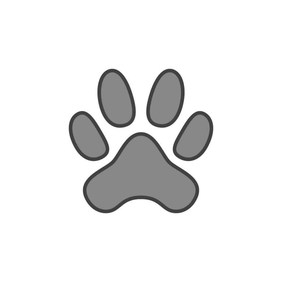 gato huella vector concepto moderno icono o símbolo