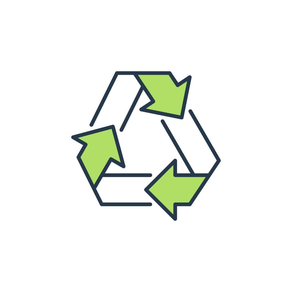 Recycle or Recycling vector concept modern icon