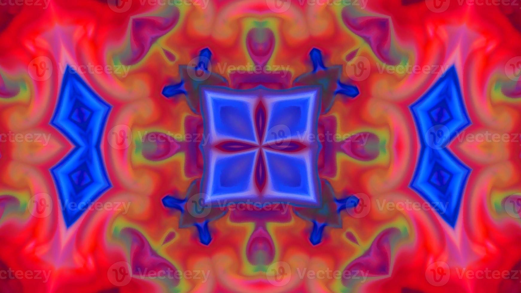 Wonderful Kaleidoscope Backgrounds Created From Colorful Ink Paint Spread photo