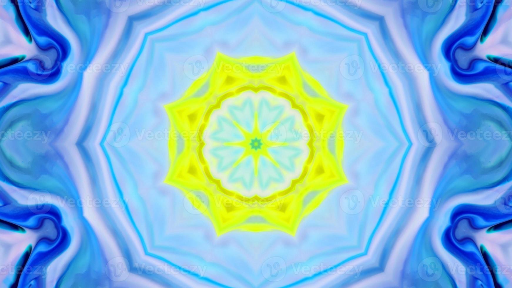 Wonderful Kaleidoscope Backgrounds Created From Colorful Ink Paint Spread photo