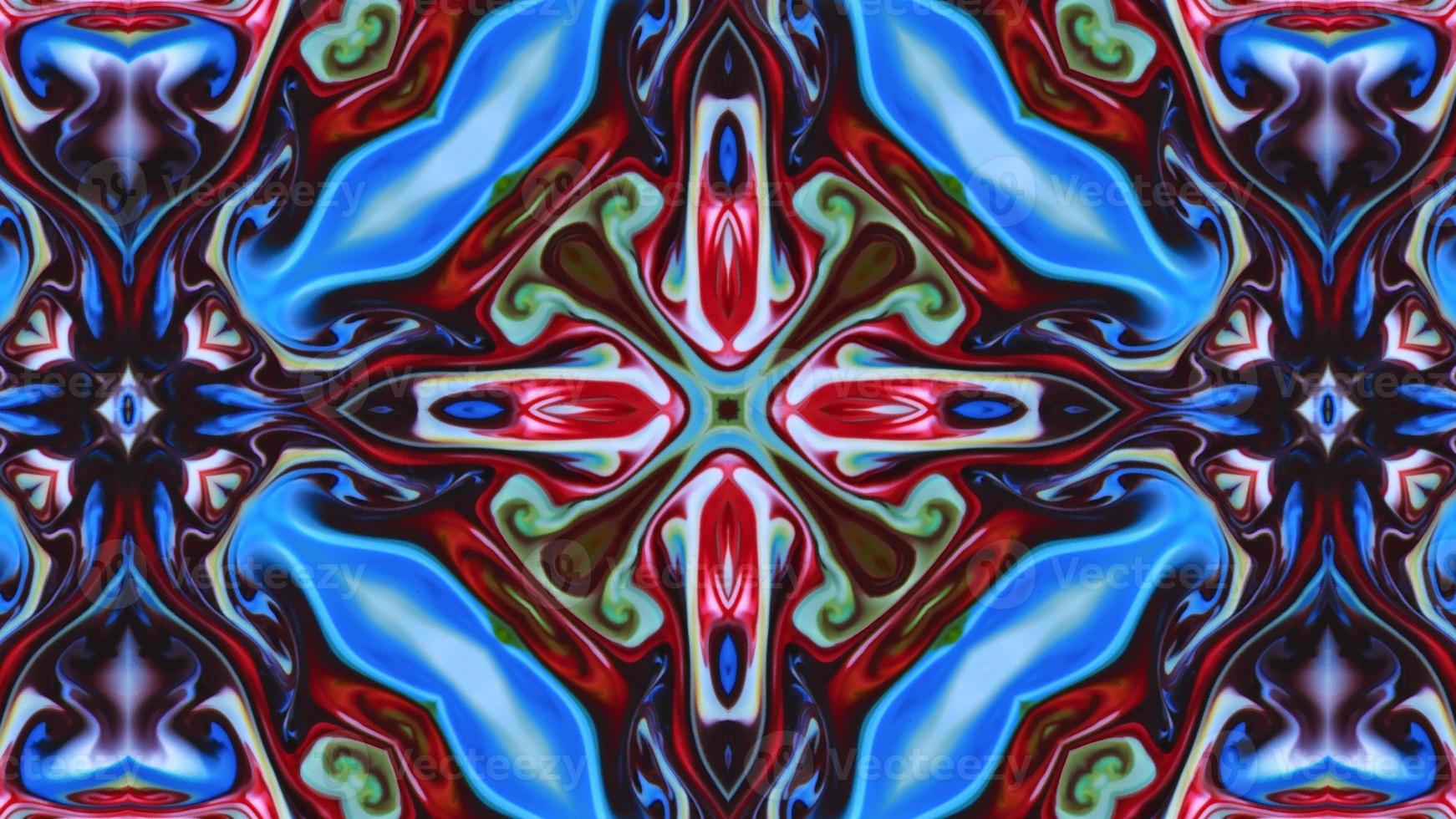 Wonderful Kaleidoscope Backgrounds Created From Colorful Ink Paint Spread photo