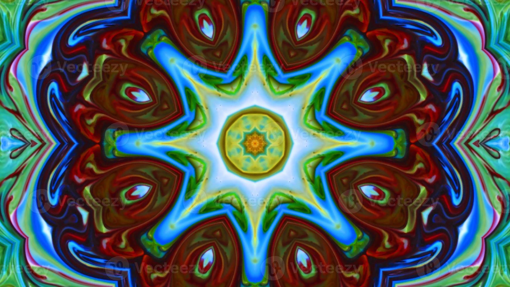Wonderful Kaleidoscope Backgrounds Created From Colorful Ink Paint Spread photo