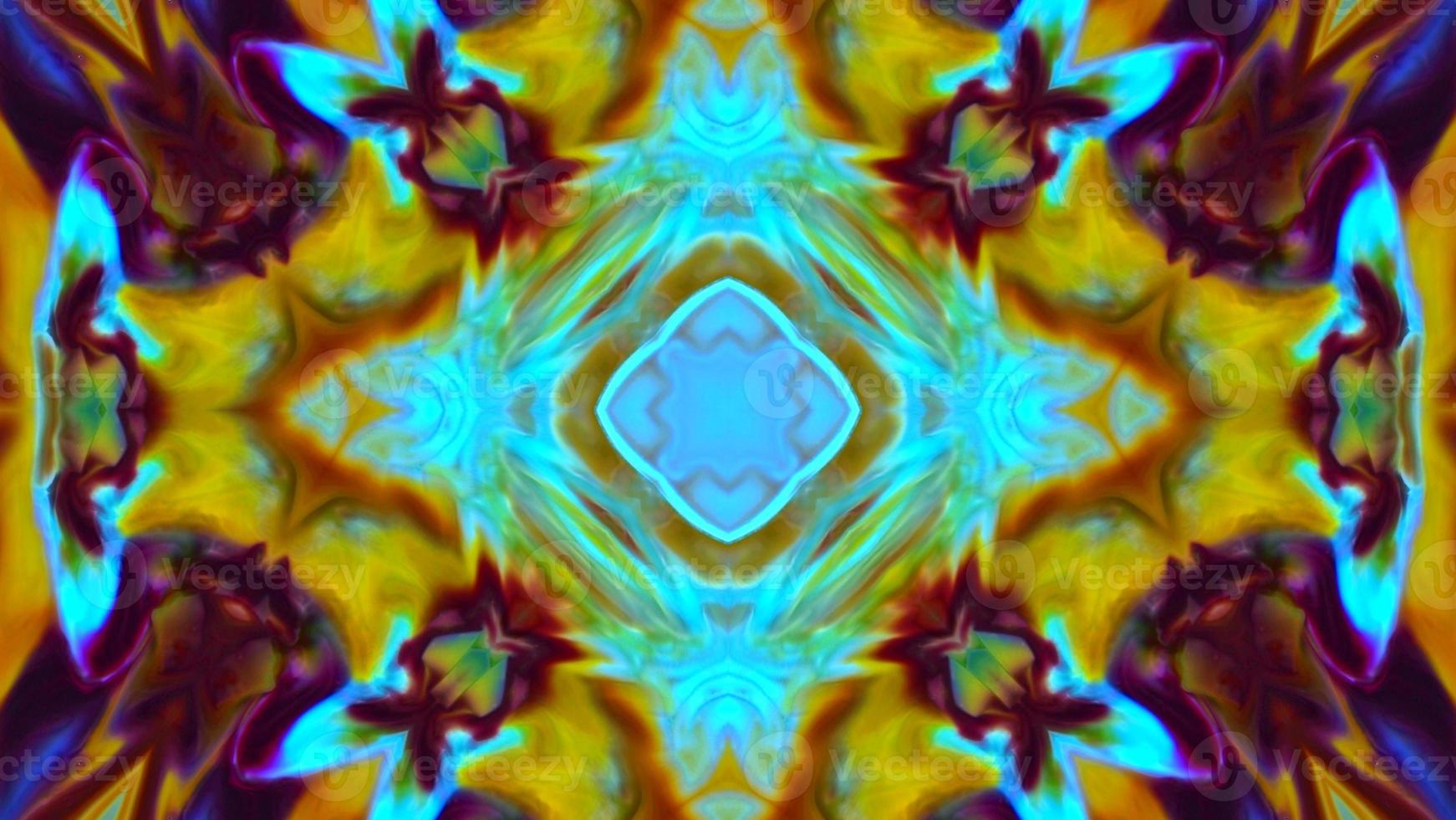 Wonderful Kaleidoscope Backgrounds Created From Colorful Ink Paint Spread photo