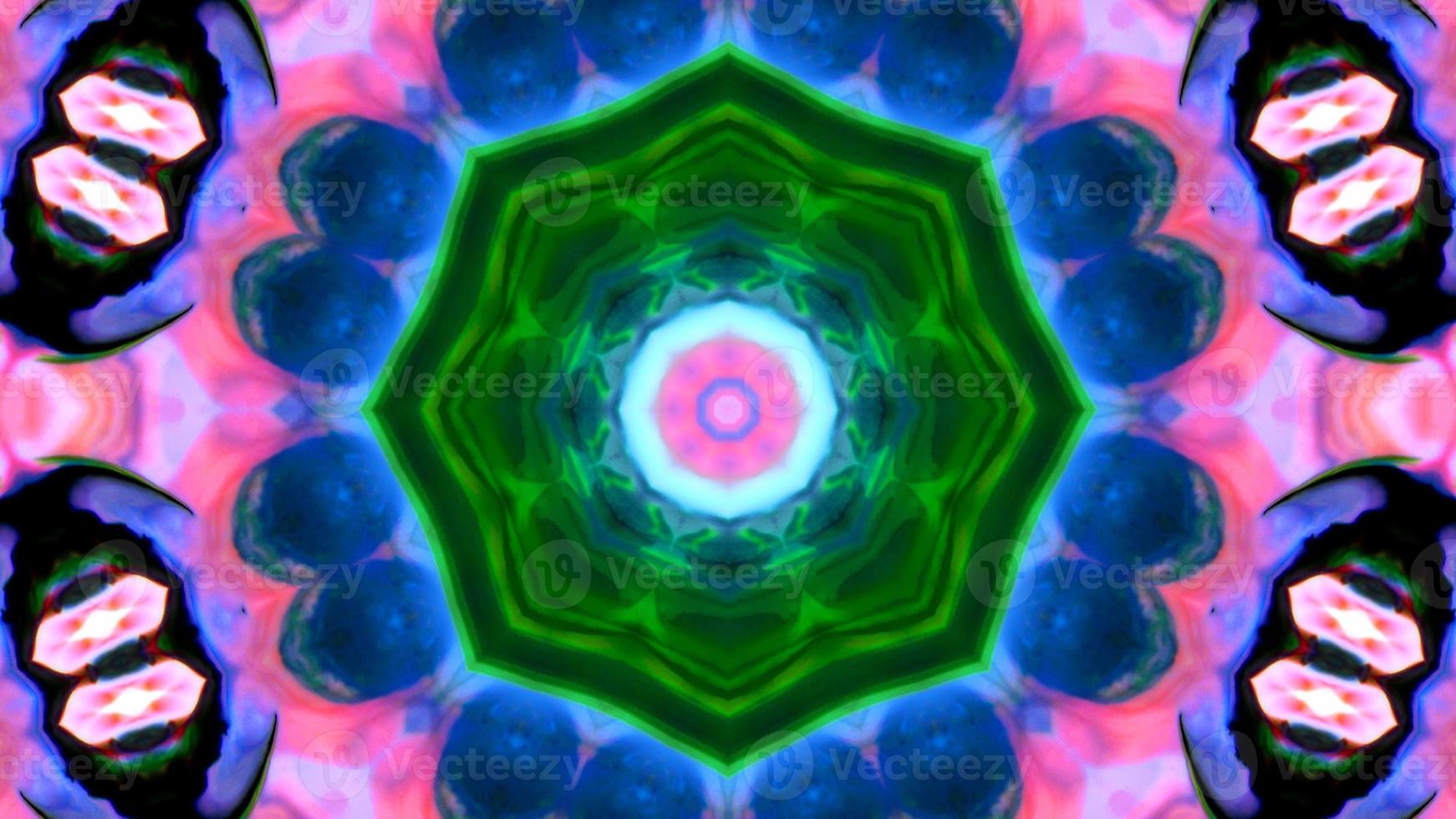 Wonderful Kaleidoscope Backgrounds Created From Colorful Ink Paint Spread photo