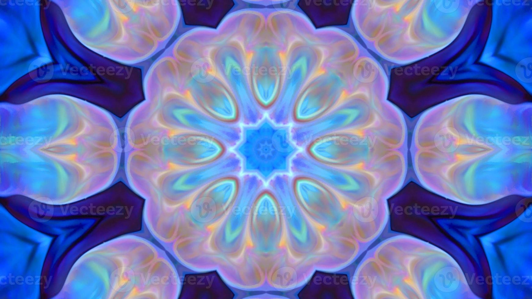 Wonderful Kaleidoscope Backgrounds Created From Colorful Ink Paint Spread photo